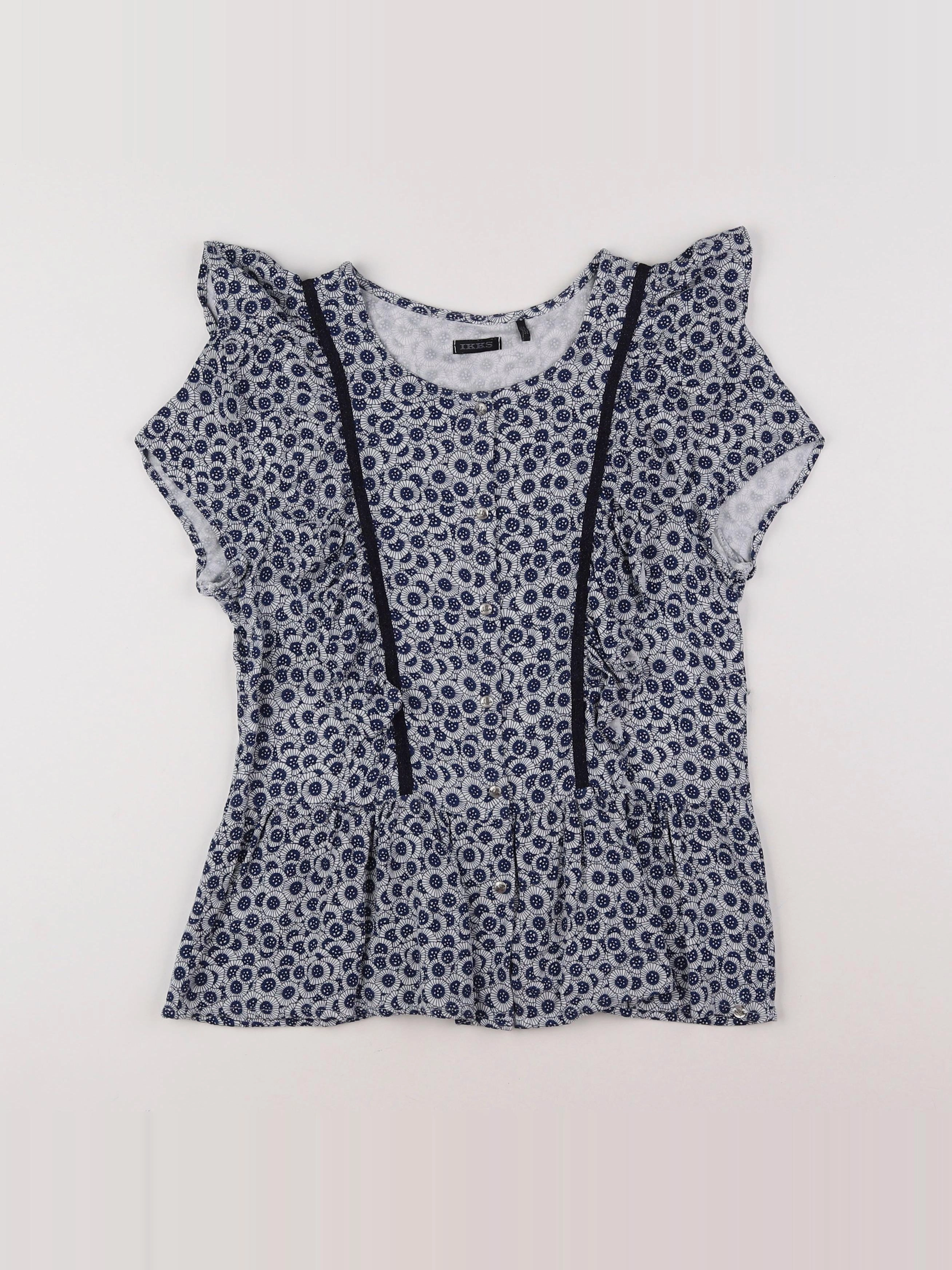 IKKS - blouse bleu - 12 ans