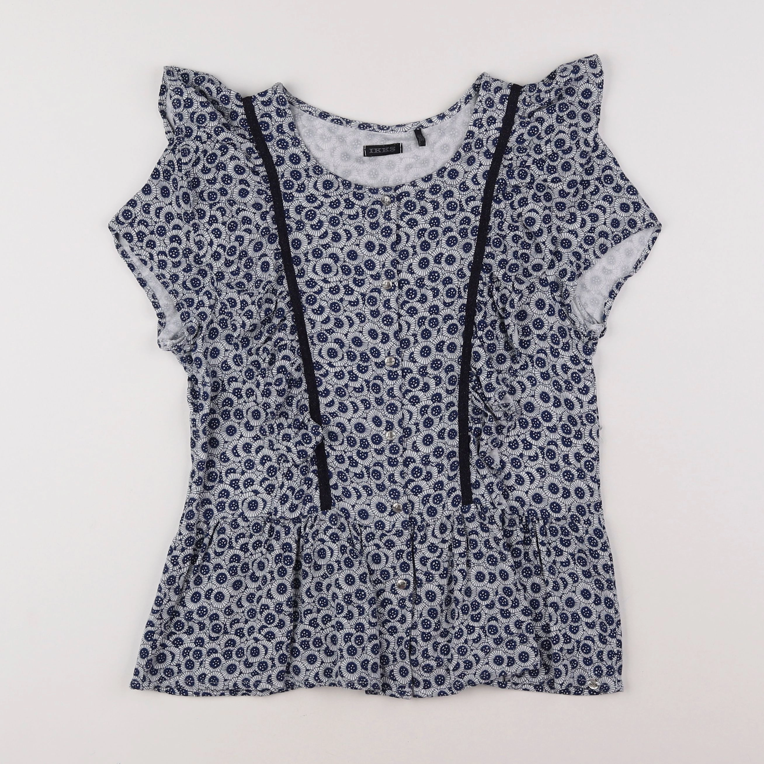 IKKS - blouse bleu - 12 ans