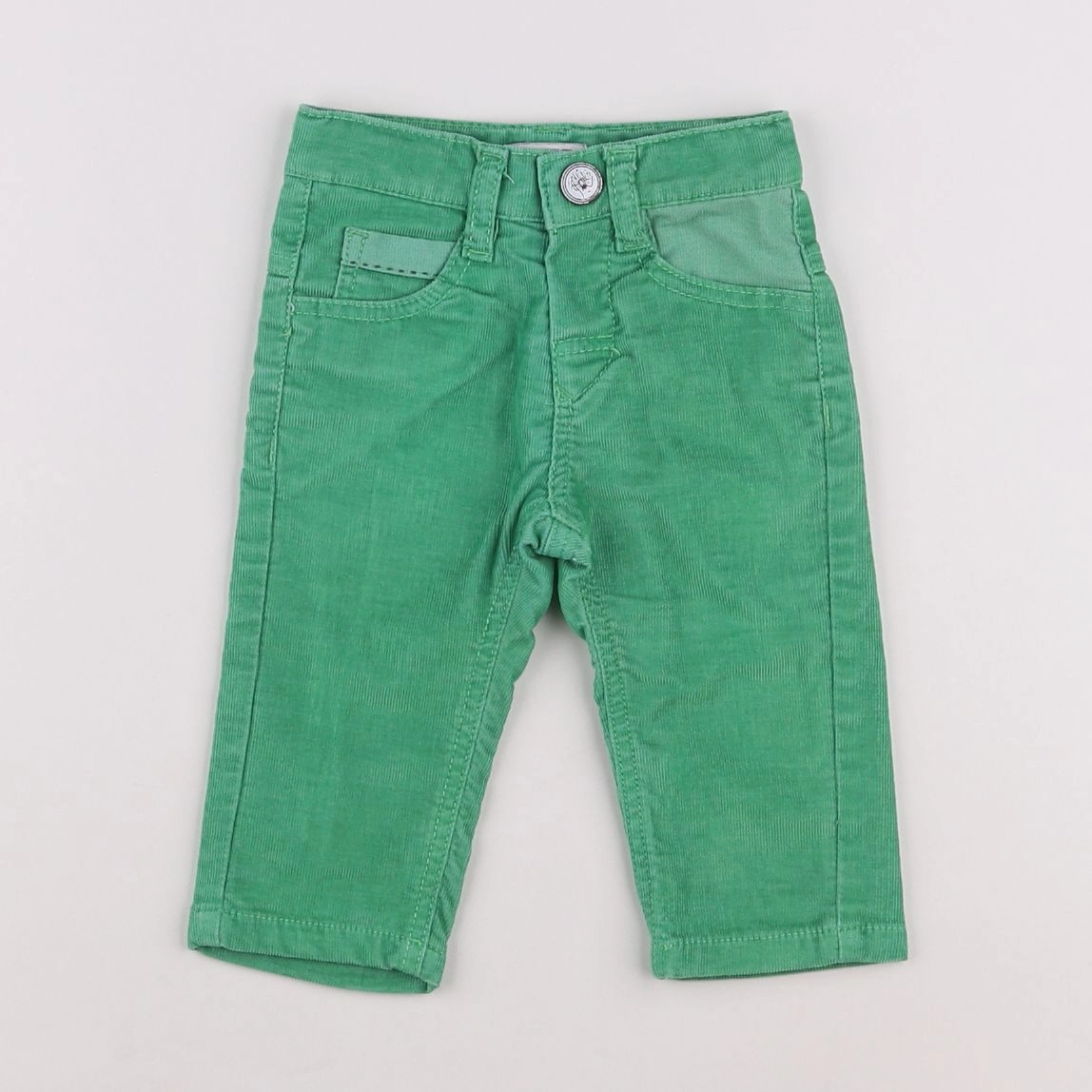 IKKS - pantalon vert - 12 mois
