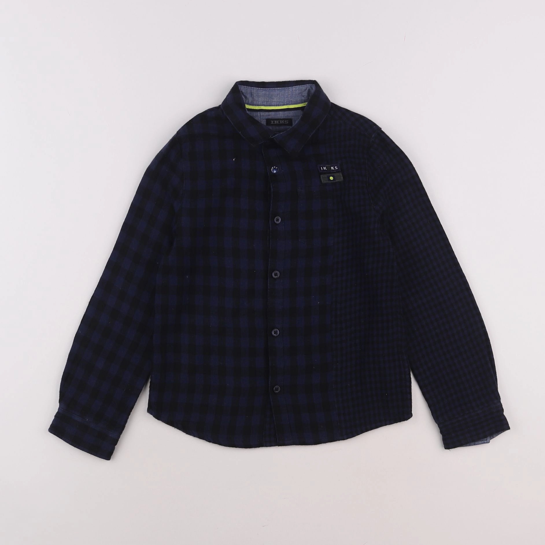 IKKS - chemise bleu, noir - 6 ans