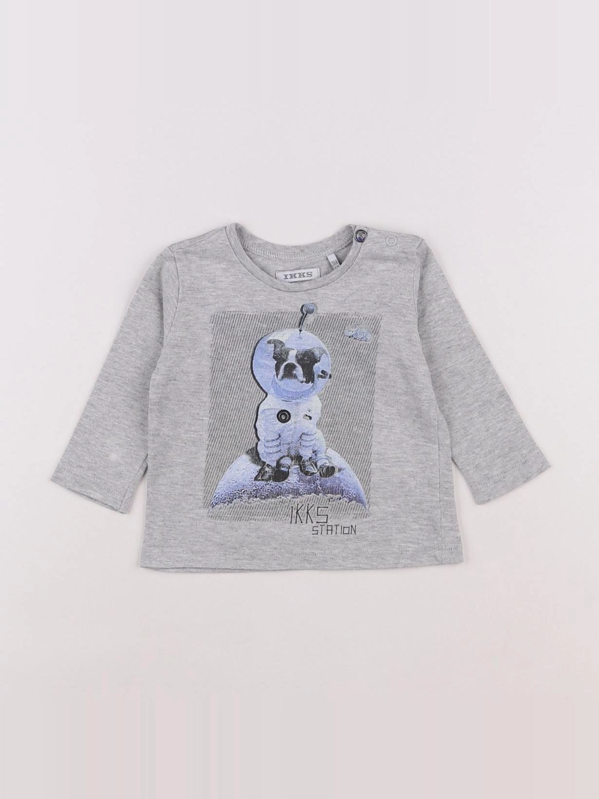 IKKS - tee-shirt gris - 3 mois