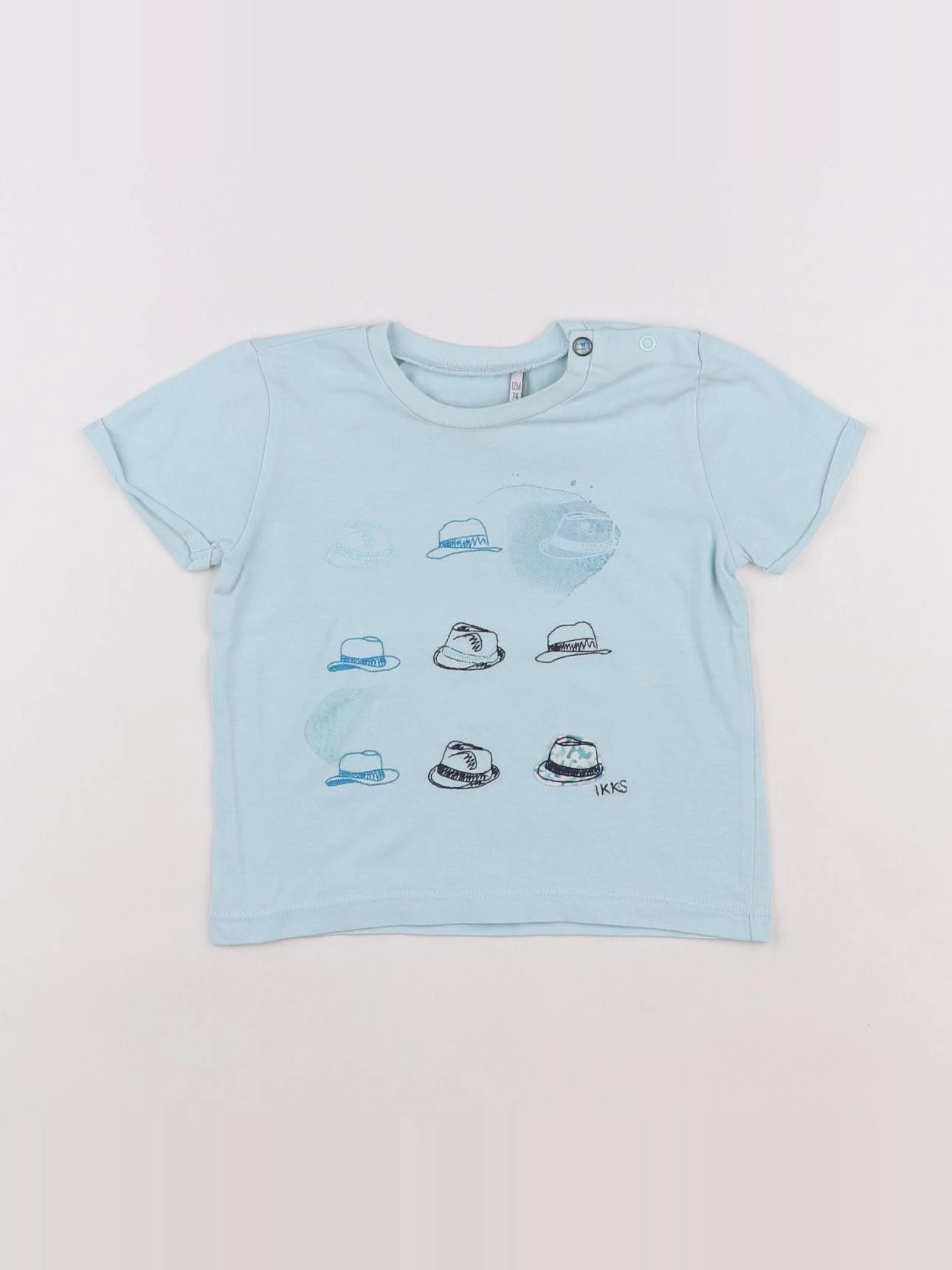 IKKS - tee-shirt bleu - 12 mois