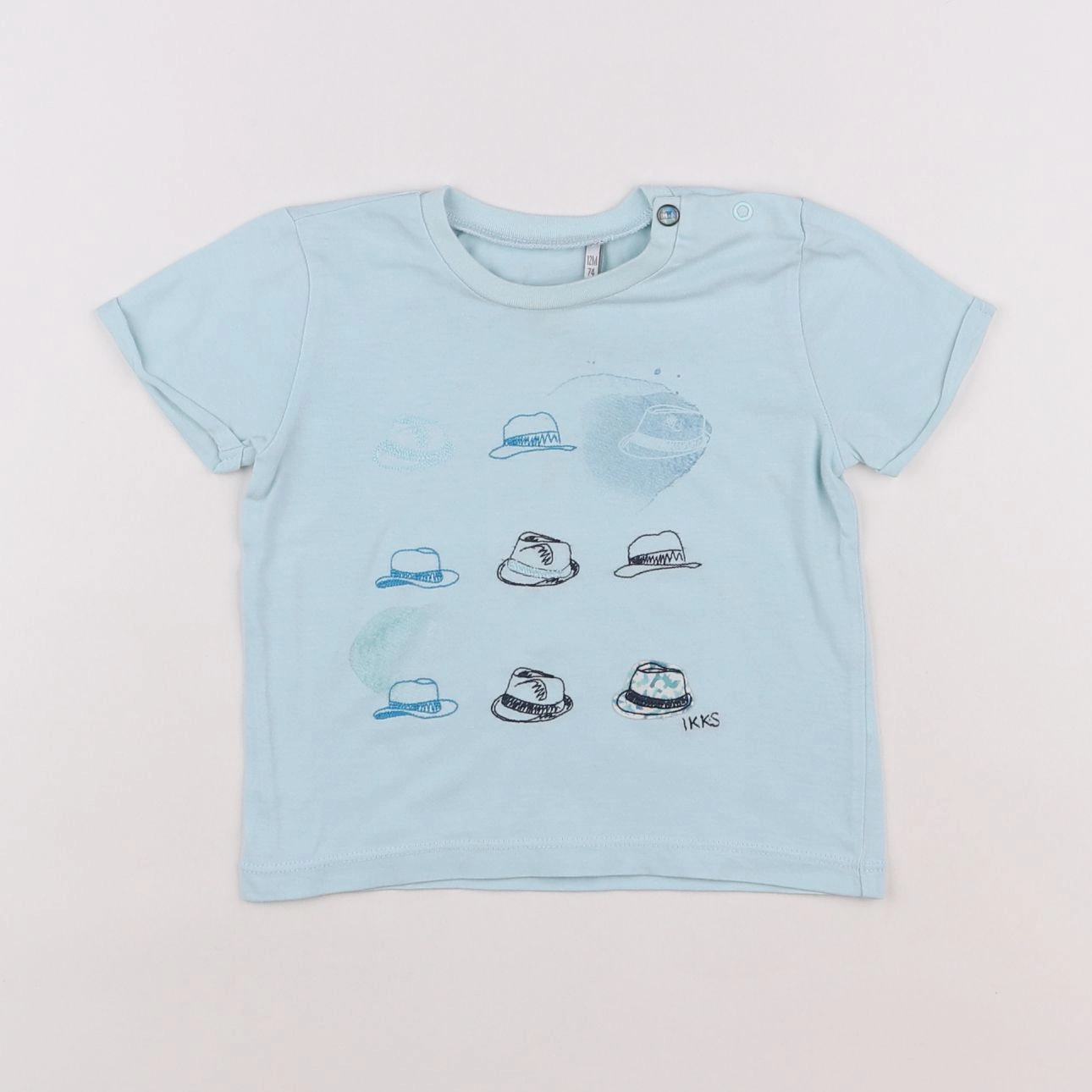 IKKS - tee-shirt bleu - 12 mois