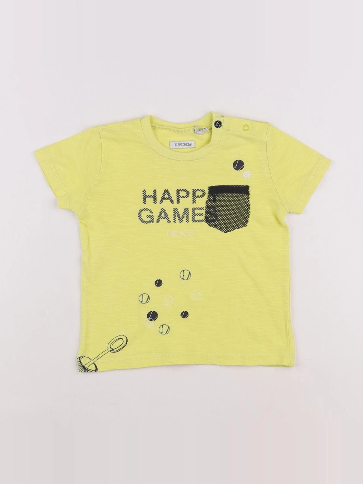 IKKS - tee-shirt jaune - 12 mois