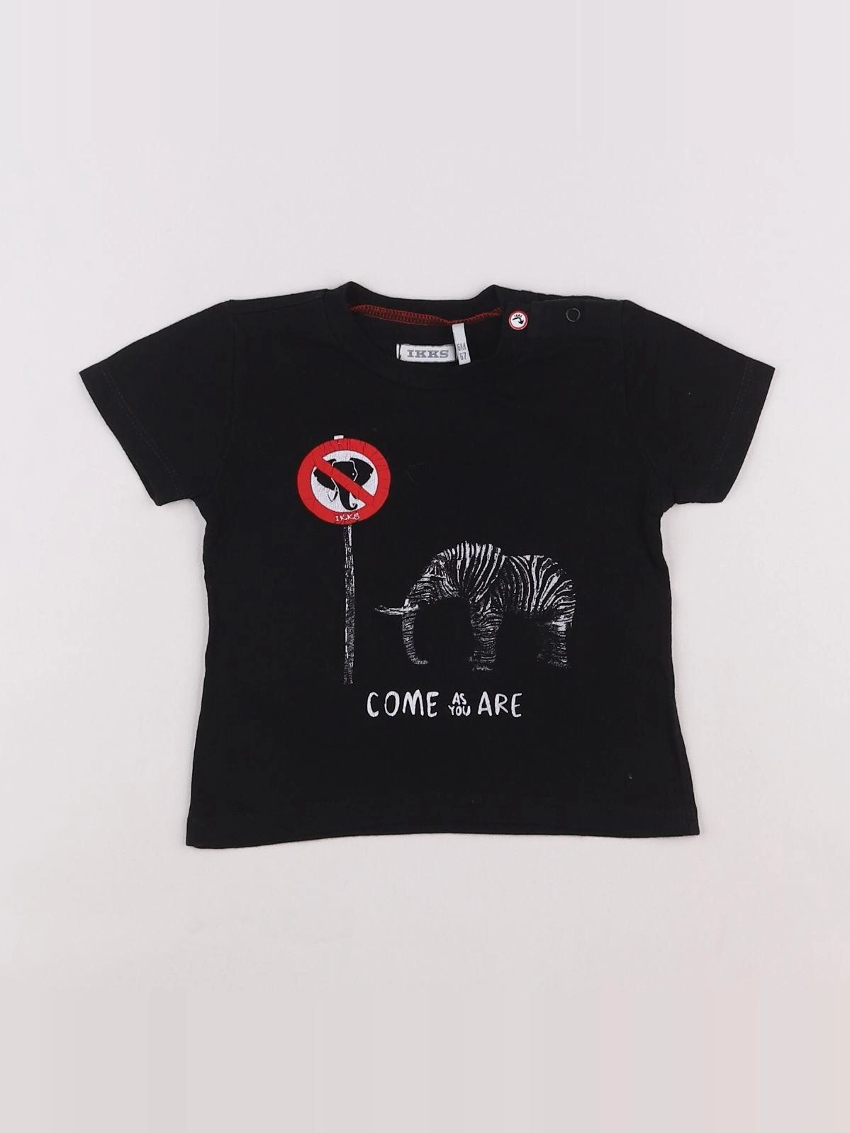 IKKS - tee-shirt noir - 6 mois