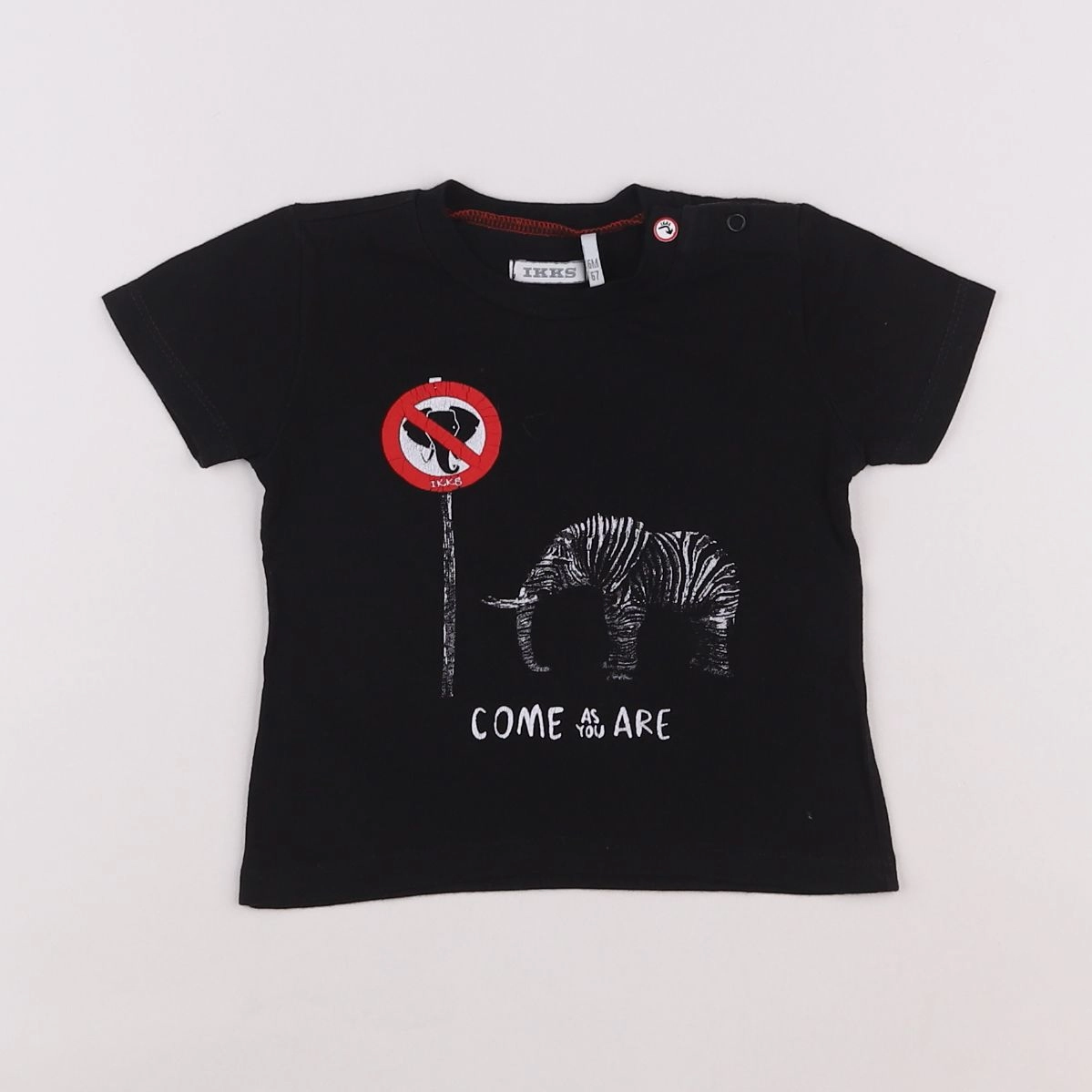 IKKS - tee-shirt noir - 6 mois