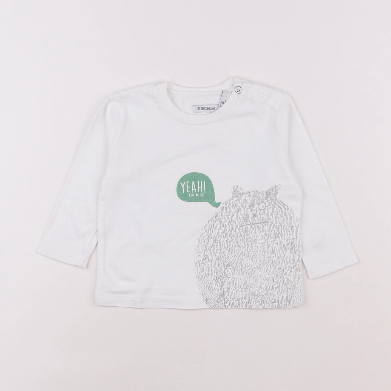 IKKS - tee-shirt blanc - 6 mois