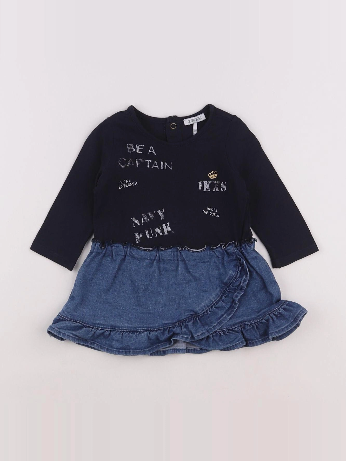 IKKS - robe bleu - 6 mois