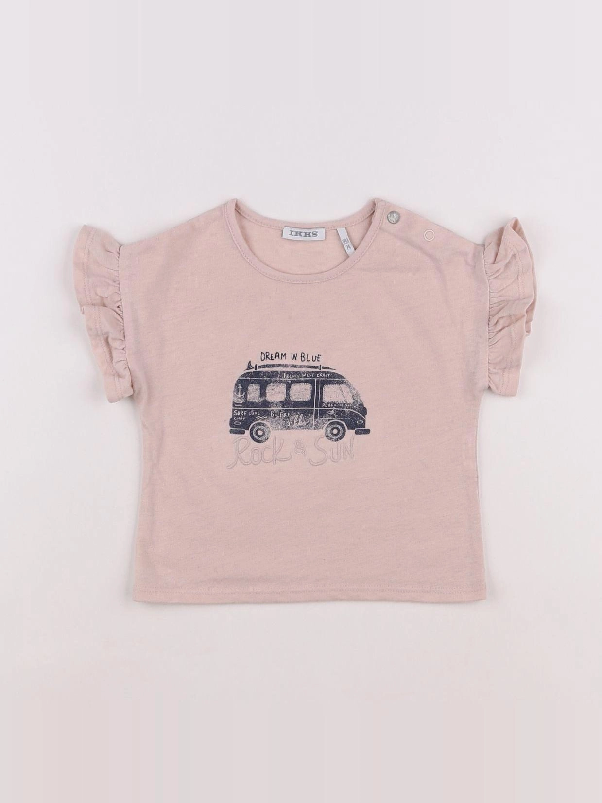 IKKS - tee-shirt rose - 12 mois