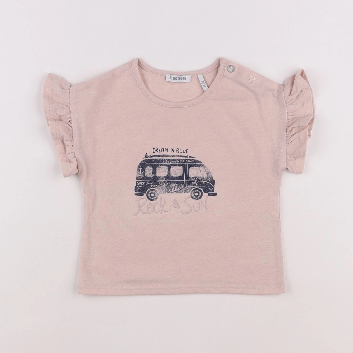 IKKS - tee-shirt rose - 12 mois