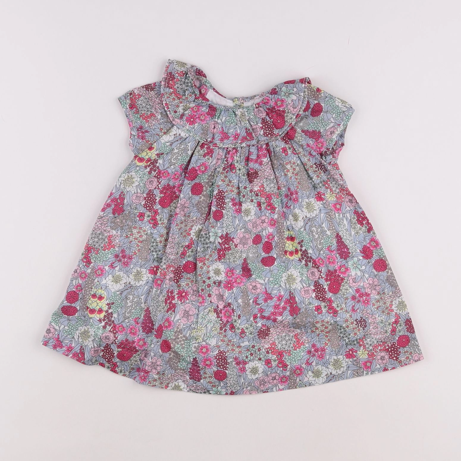 Jacadi - robe liberty multicolore - 12 mois