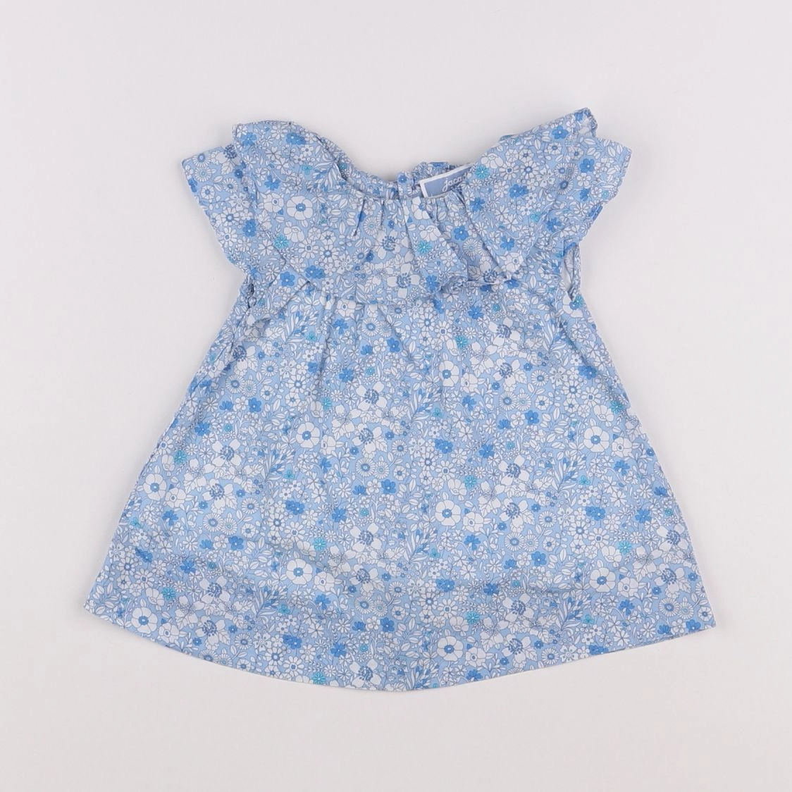 Jacadi - robe liberty bleu - 1 mois