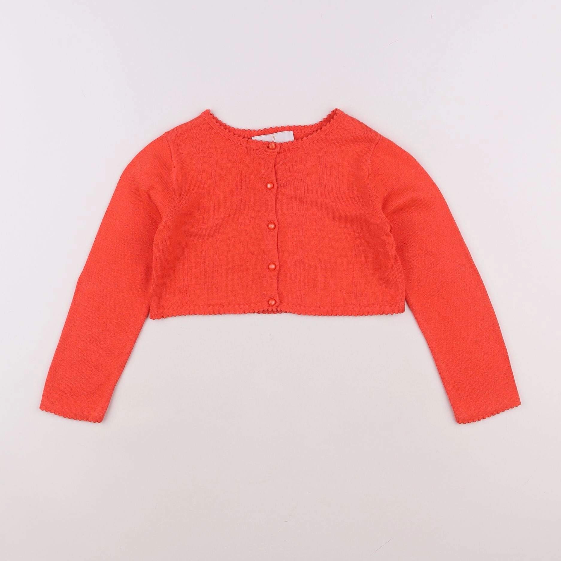 Jacadi - gilet orange - 6 ans