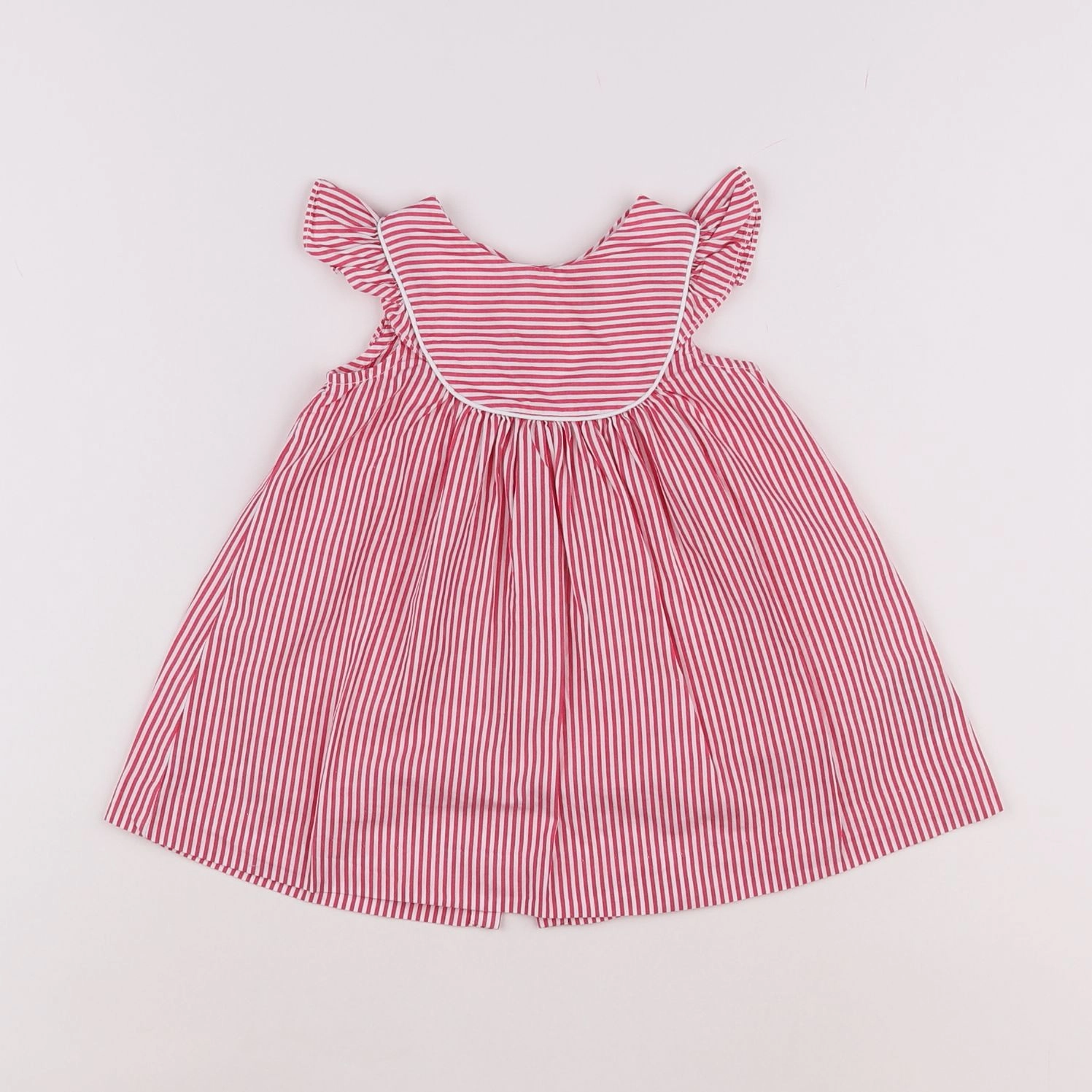 Jacadi - robe blanc, rouge - 6 mois