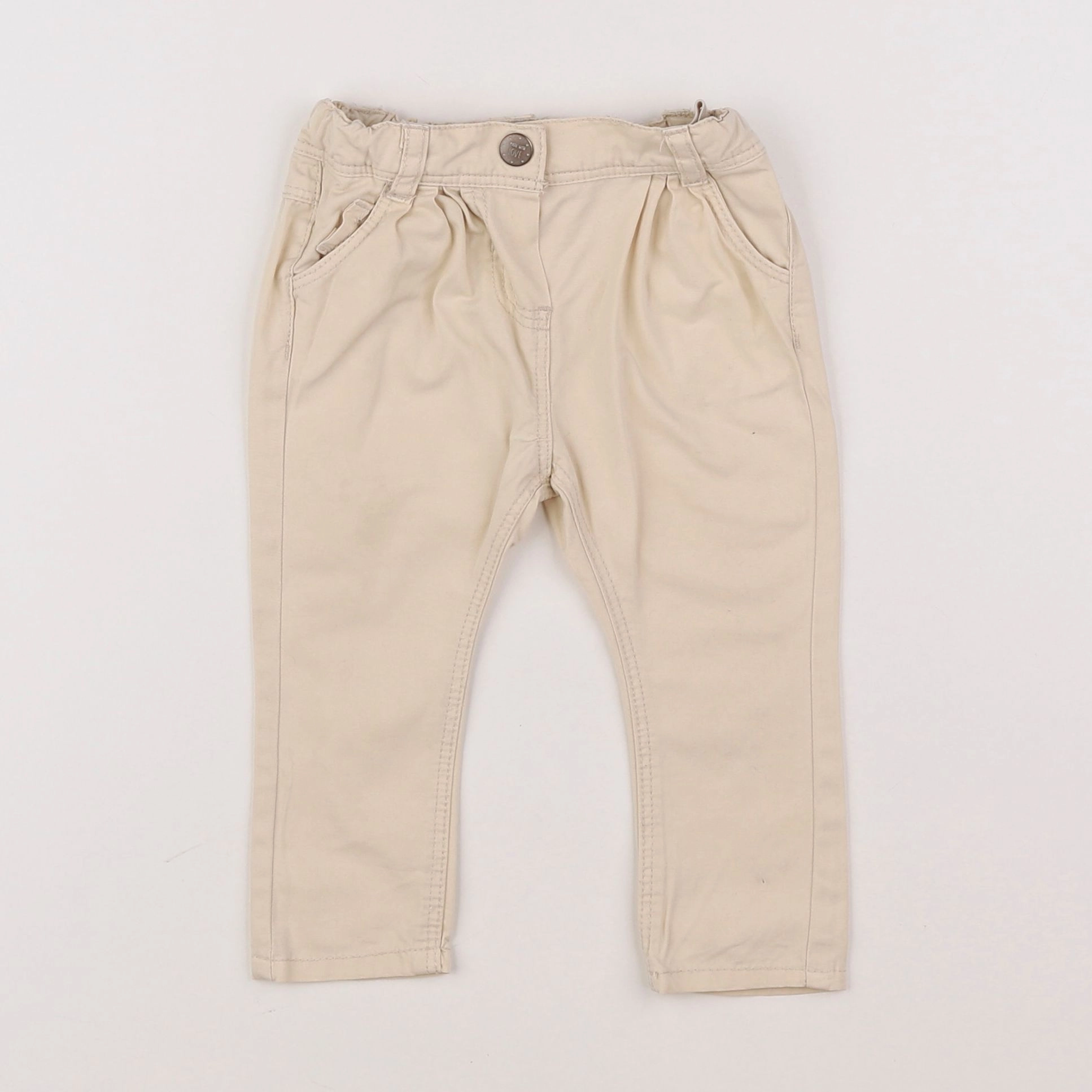Tape à l'oeil - pantalon beige - 6 mois