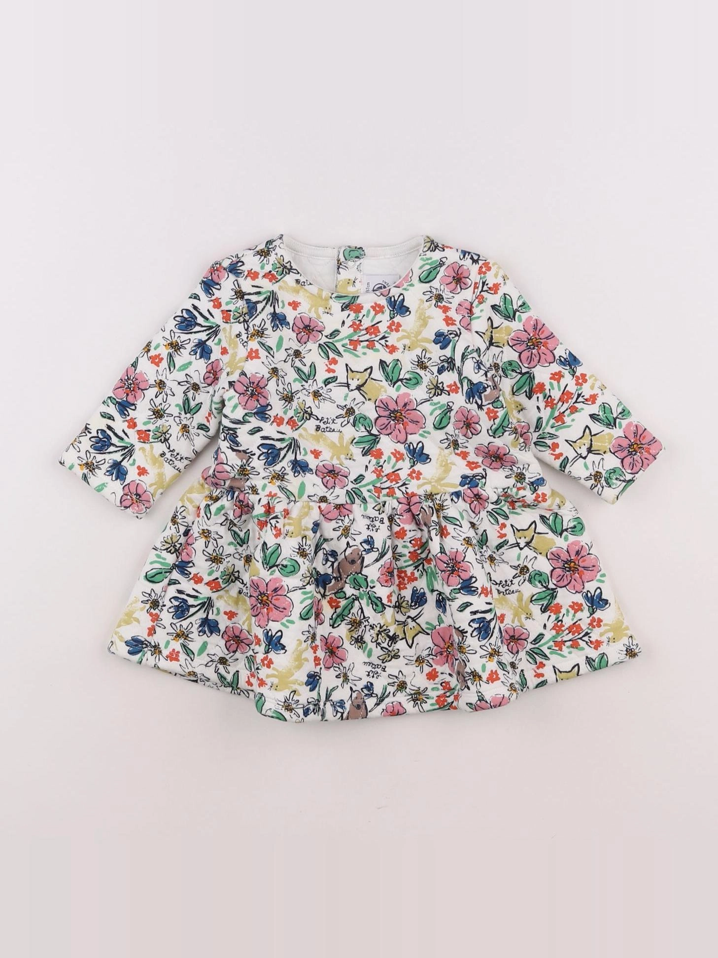 Petit Bateau - robe multicolore - 6 mois