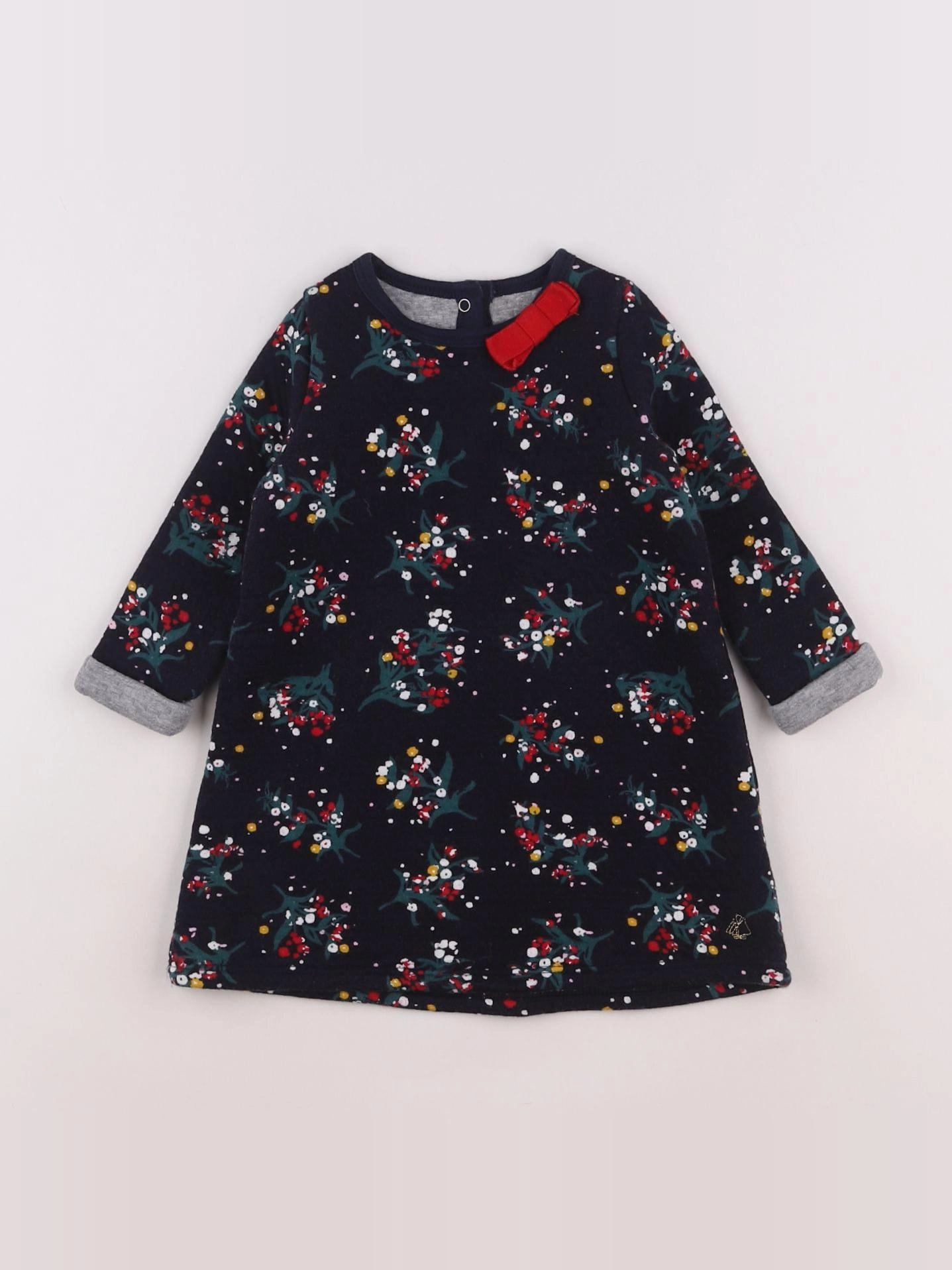 Petit Bateau - robe bleu - 18 mois