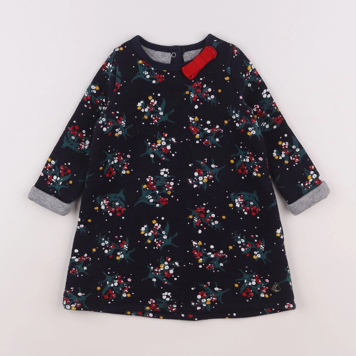 Petit Bateau - robe bleu - 18 mois