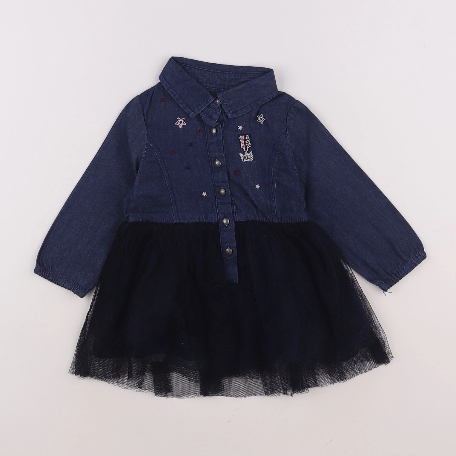 IKKS - robe bleu - 12 mois