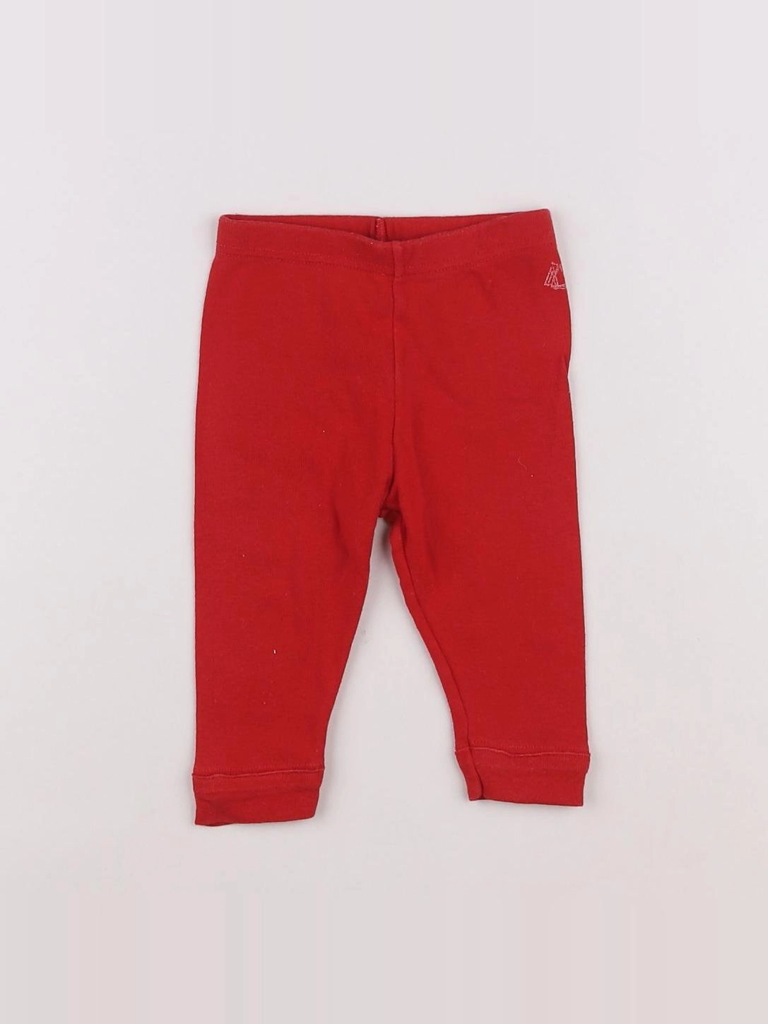 Petit Bateau - legging rouge - 6 mois
