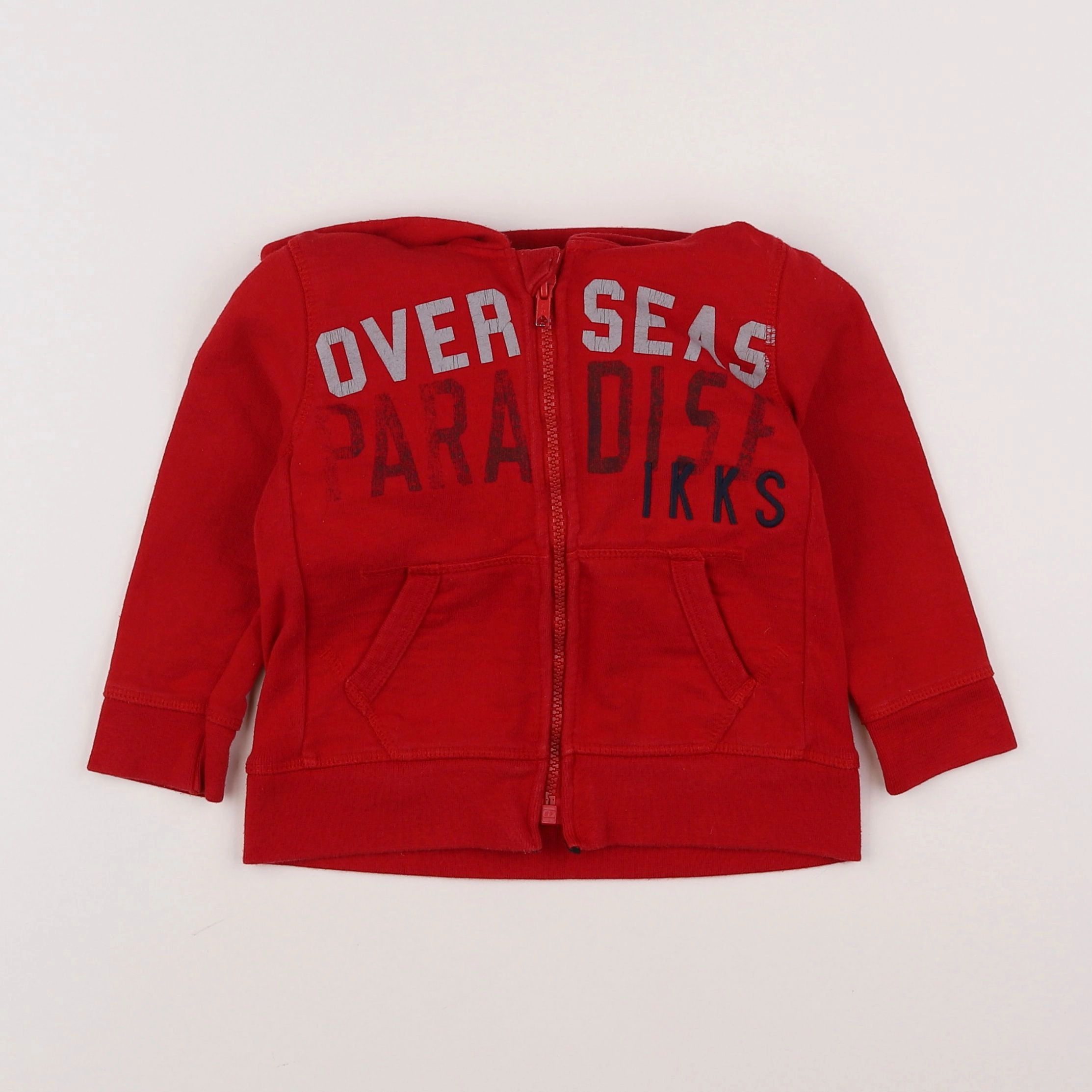 IKKS - sweat imprimé au dos rouge - 2 ans