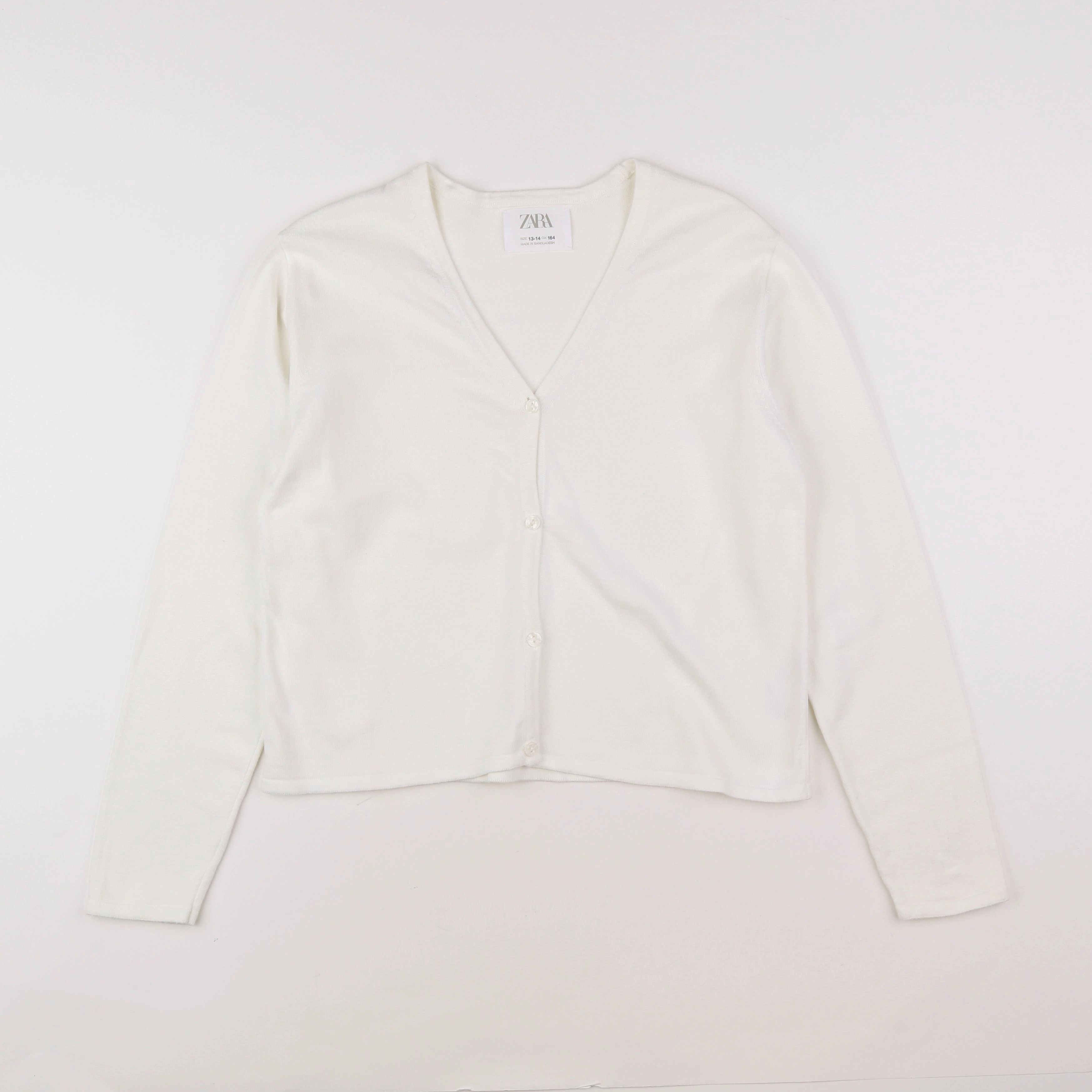 Zara - gilet blanc - 13/14 ans