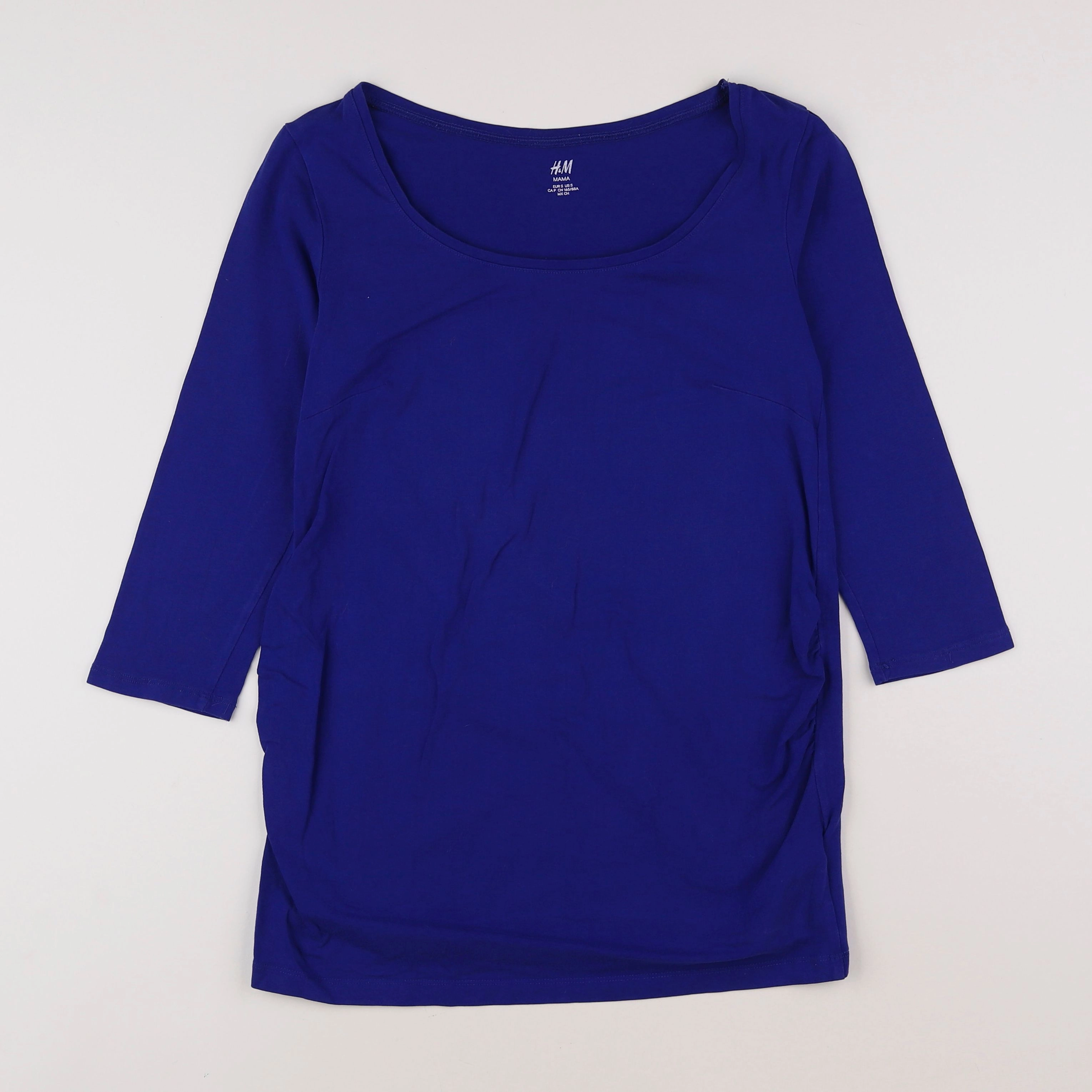 H&M - tee-shirt grossesse bleu - 36 à 38