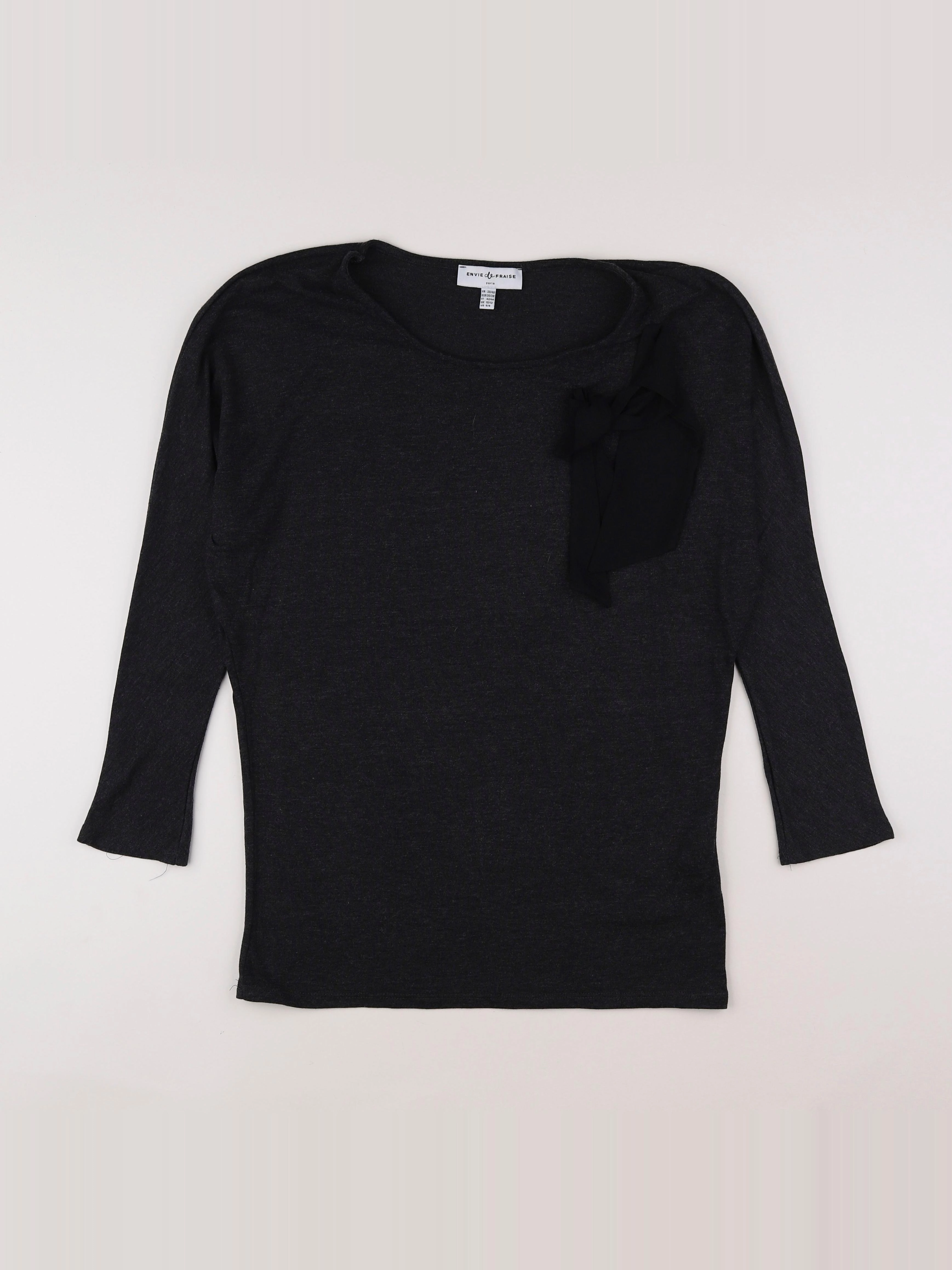 Envie de fraise - tee-shirt grossesse gris - 36 à 38