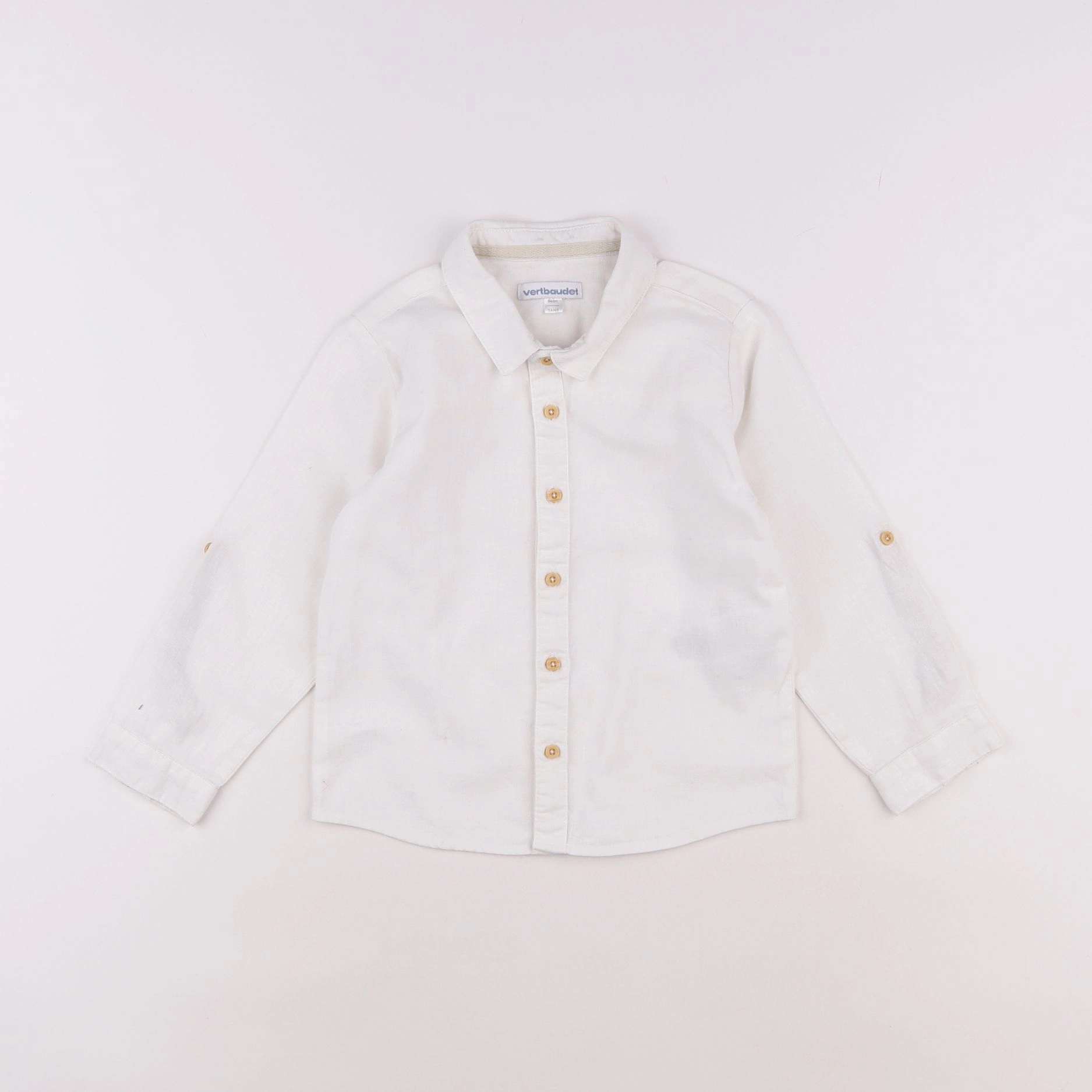 Vertbaudet - chemise blanc - 3 ans