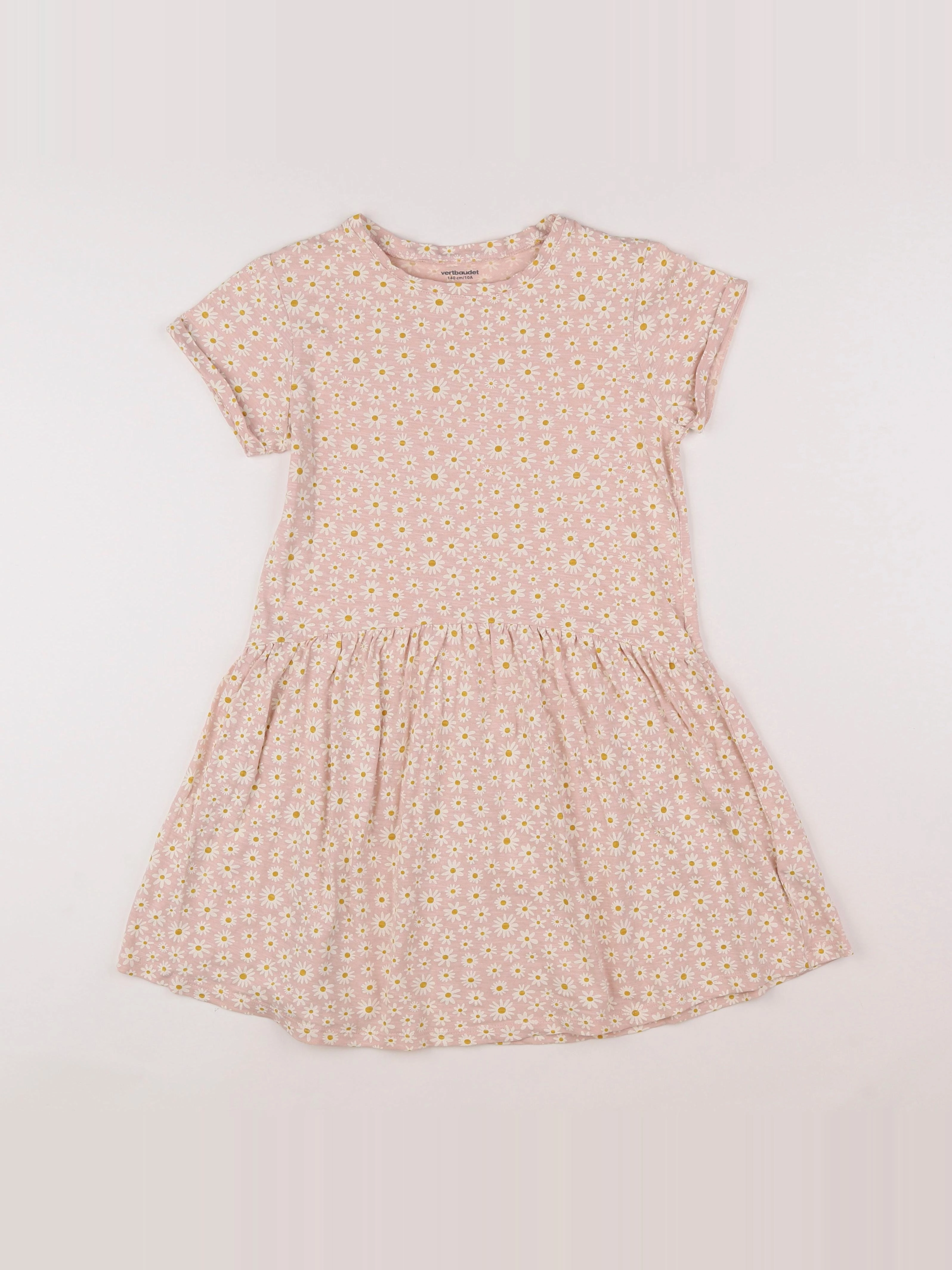 Vertbaudet - robe rose - 10 ans