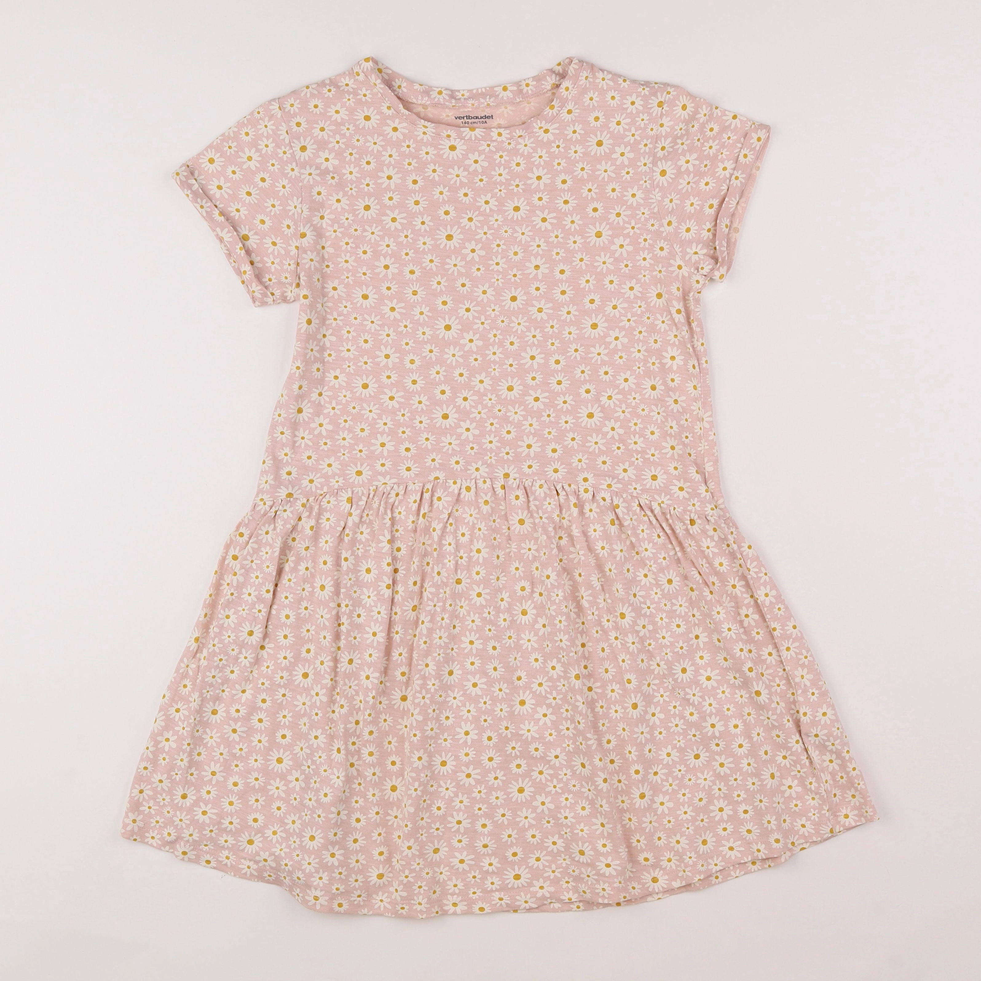 Vertbaudet - robe rose - 10 ans