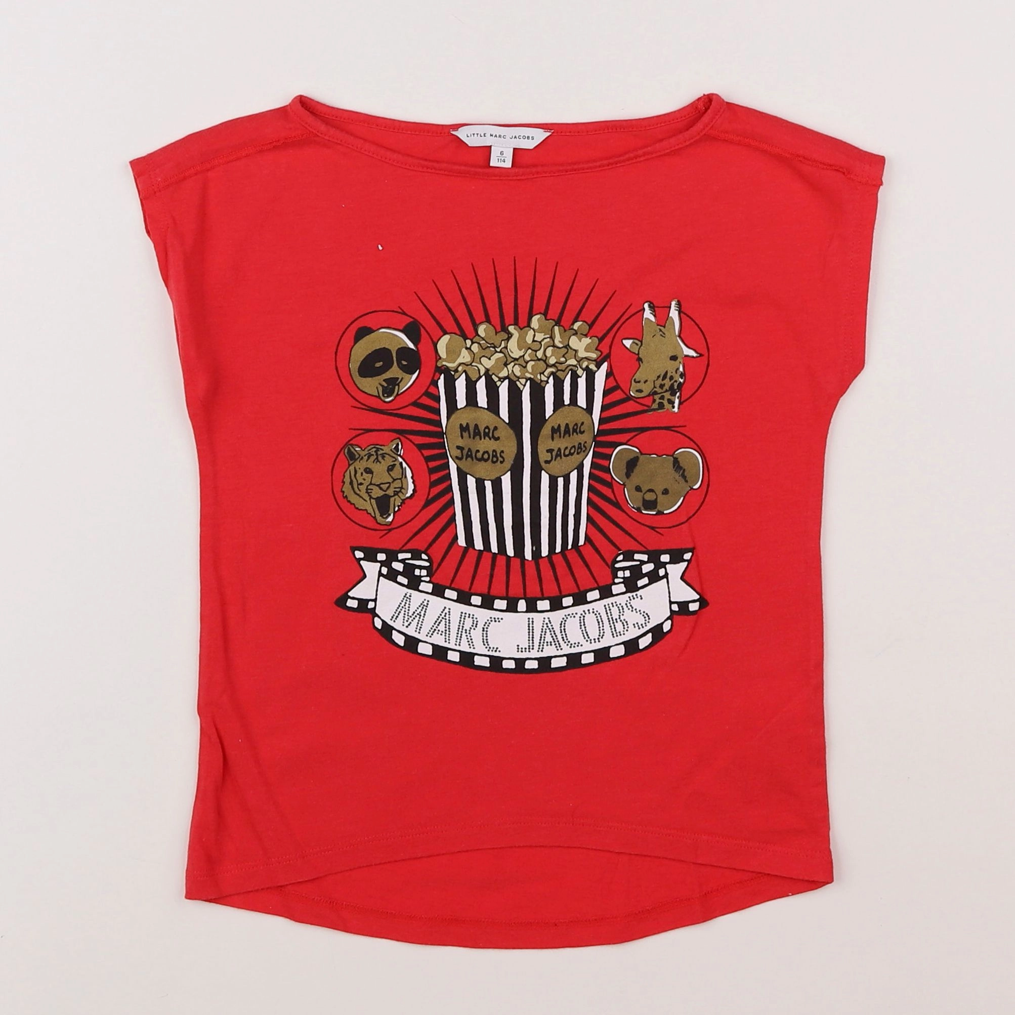 Little marc jacobs - tee-shirt rouge - 6 ans