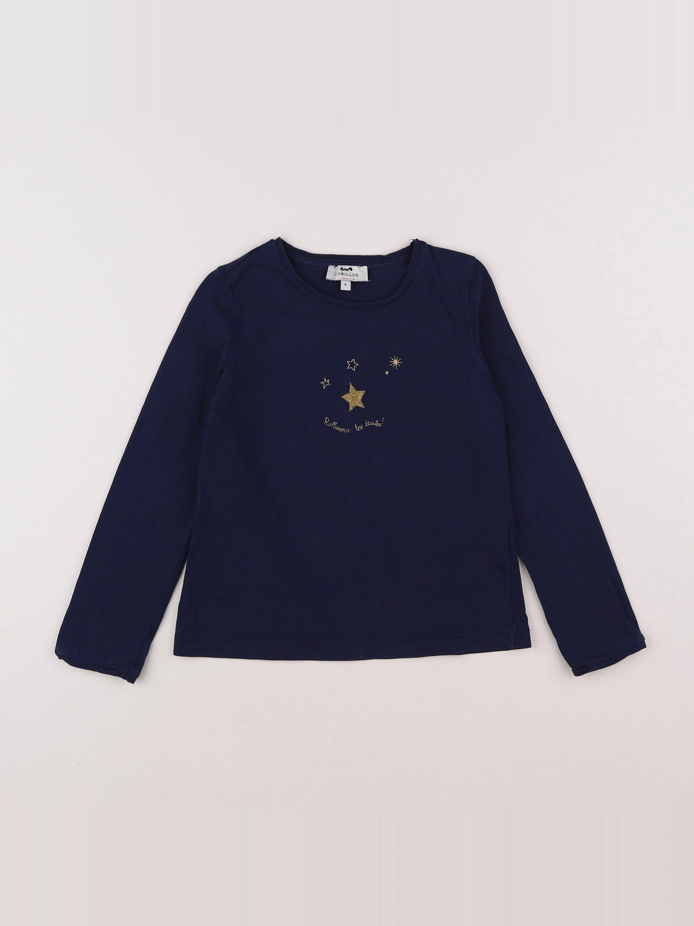 Cyrillus - tee-shirt bleu - 6 ans
