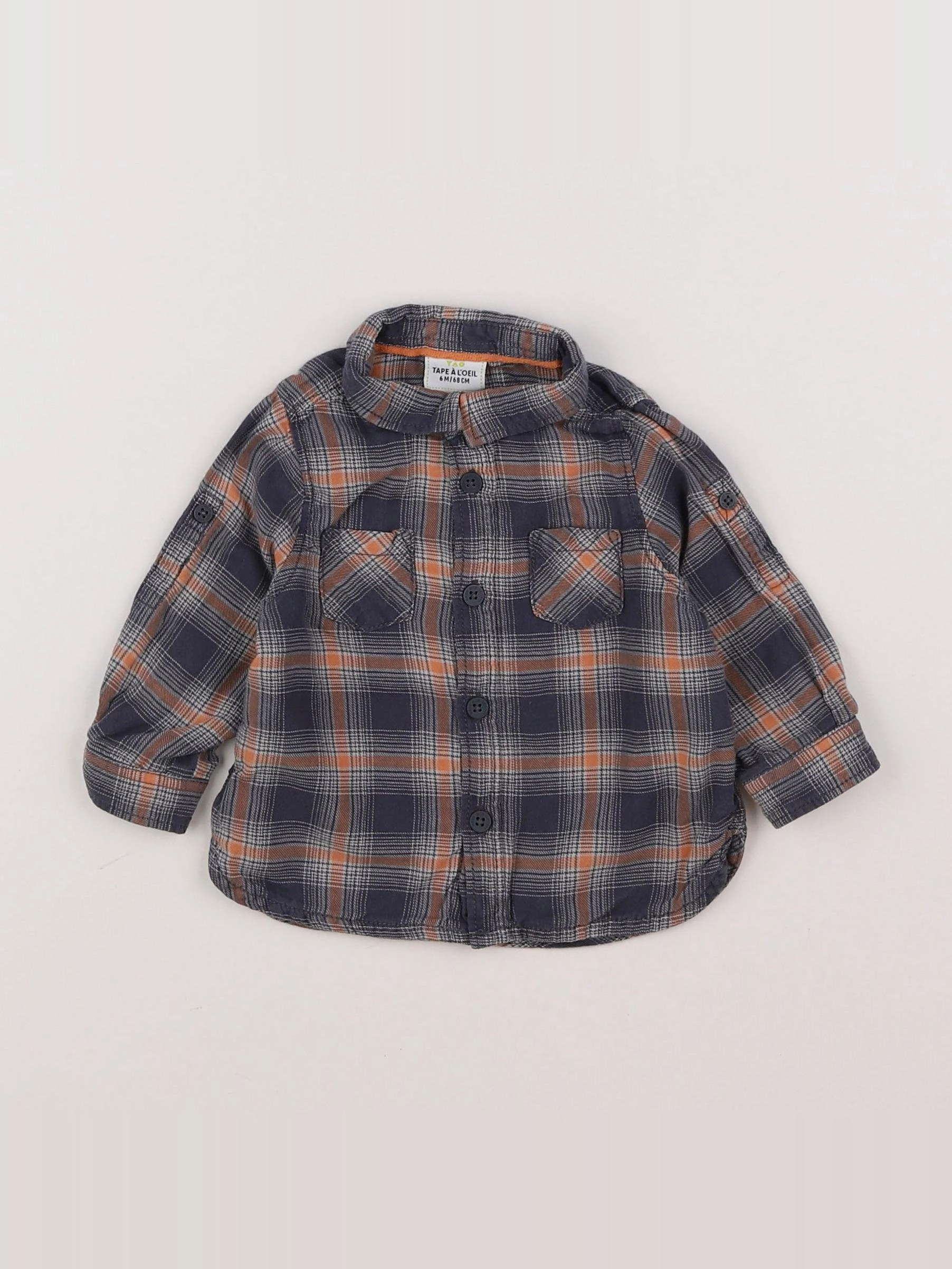 Tape à l'oeil - chemise gris - 6 mois