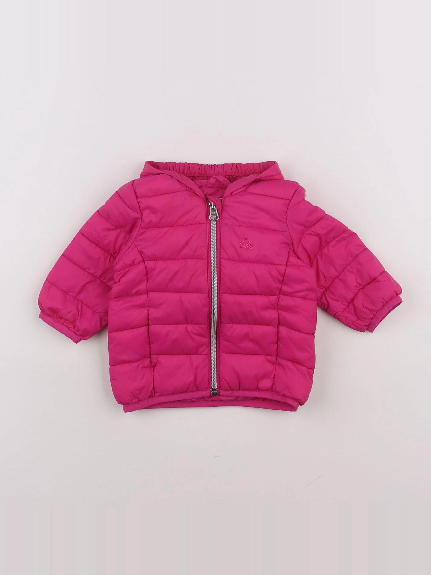 Benetton - doudoune rose - 3/6 mois