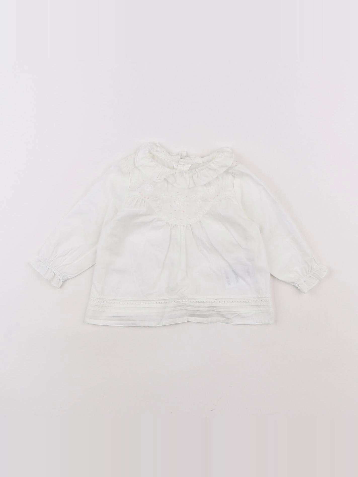 Carrément Beau - blouse blanc - 3 mois