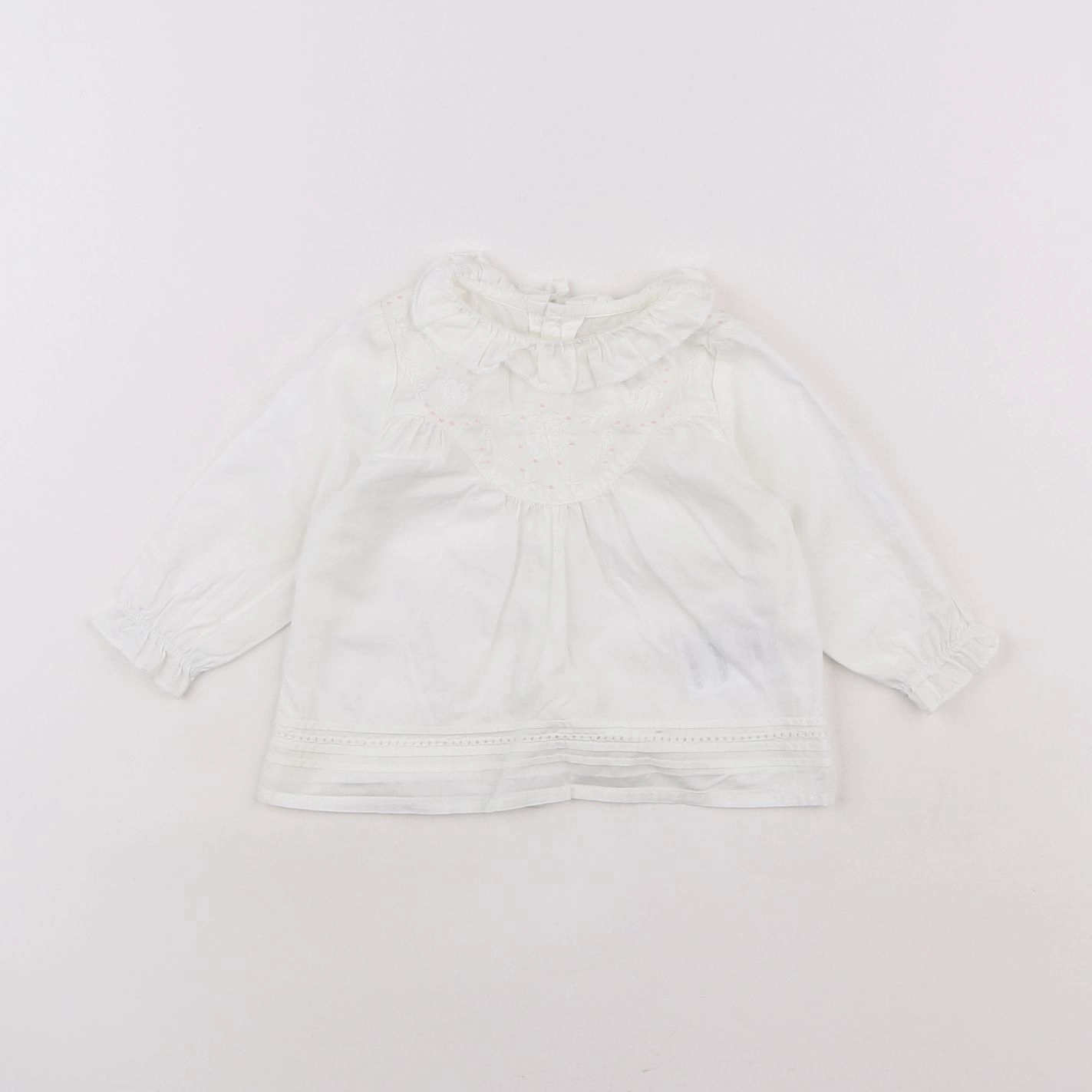 Carrément Beau - blouse blanc - 3 mois