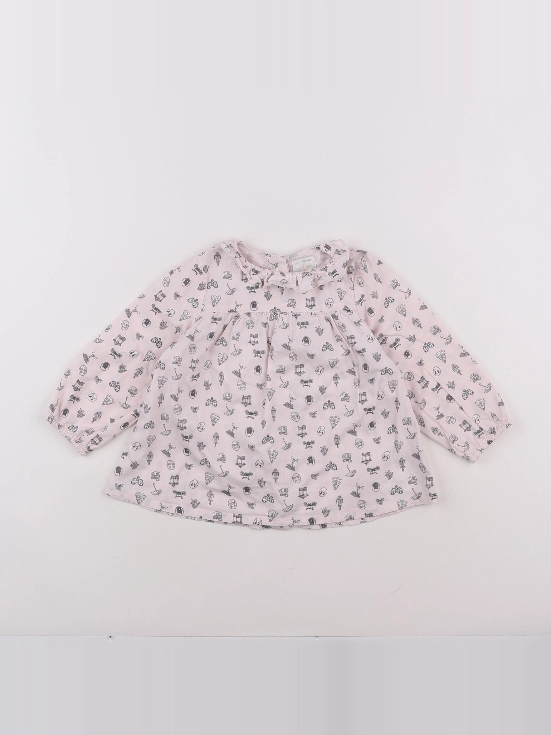 La Redoute - blouse rose - 18 mois