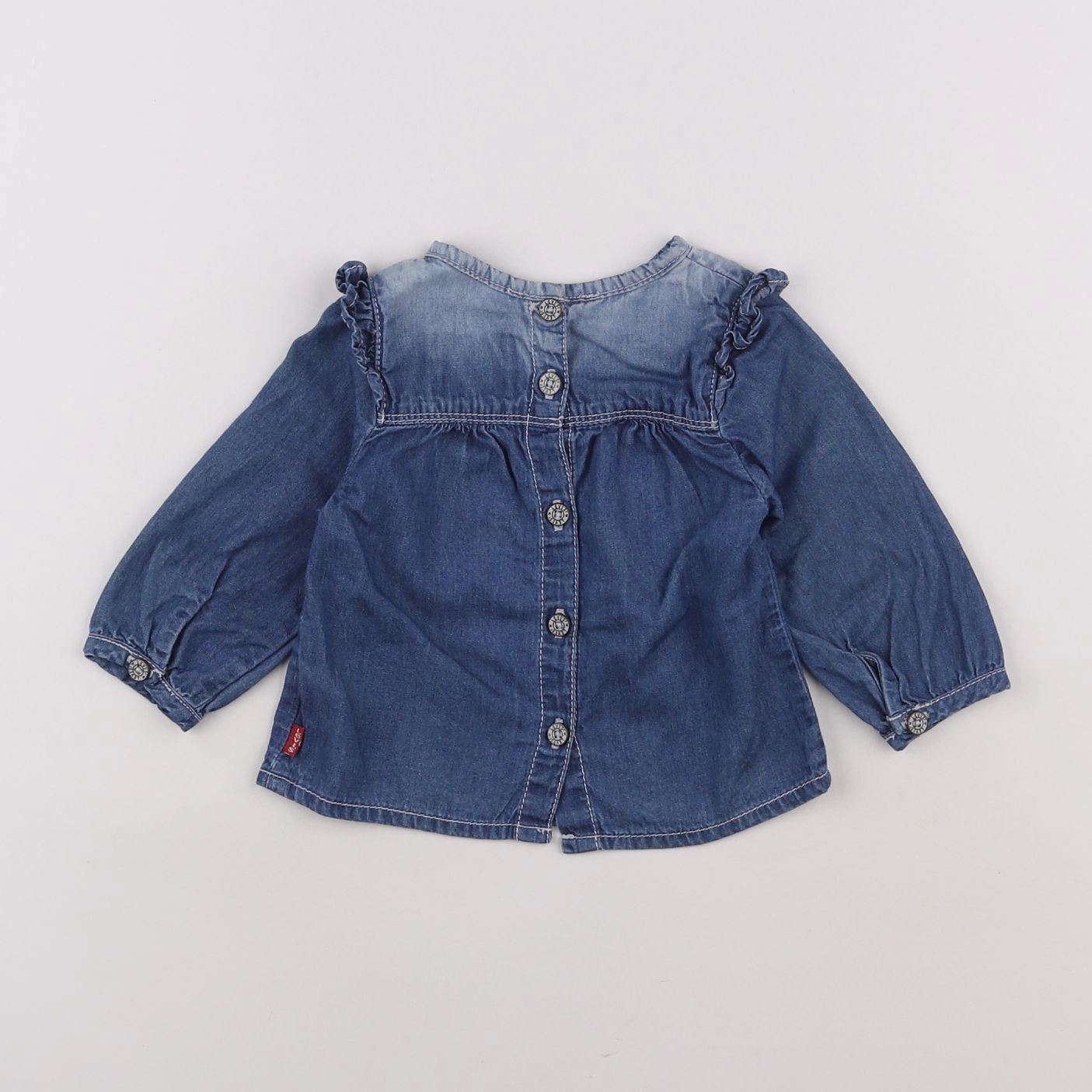 Levi's - blouse bleu - 6 mois