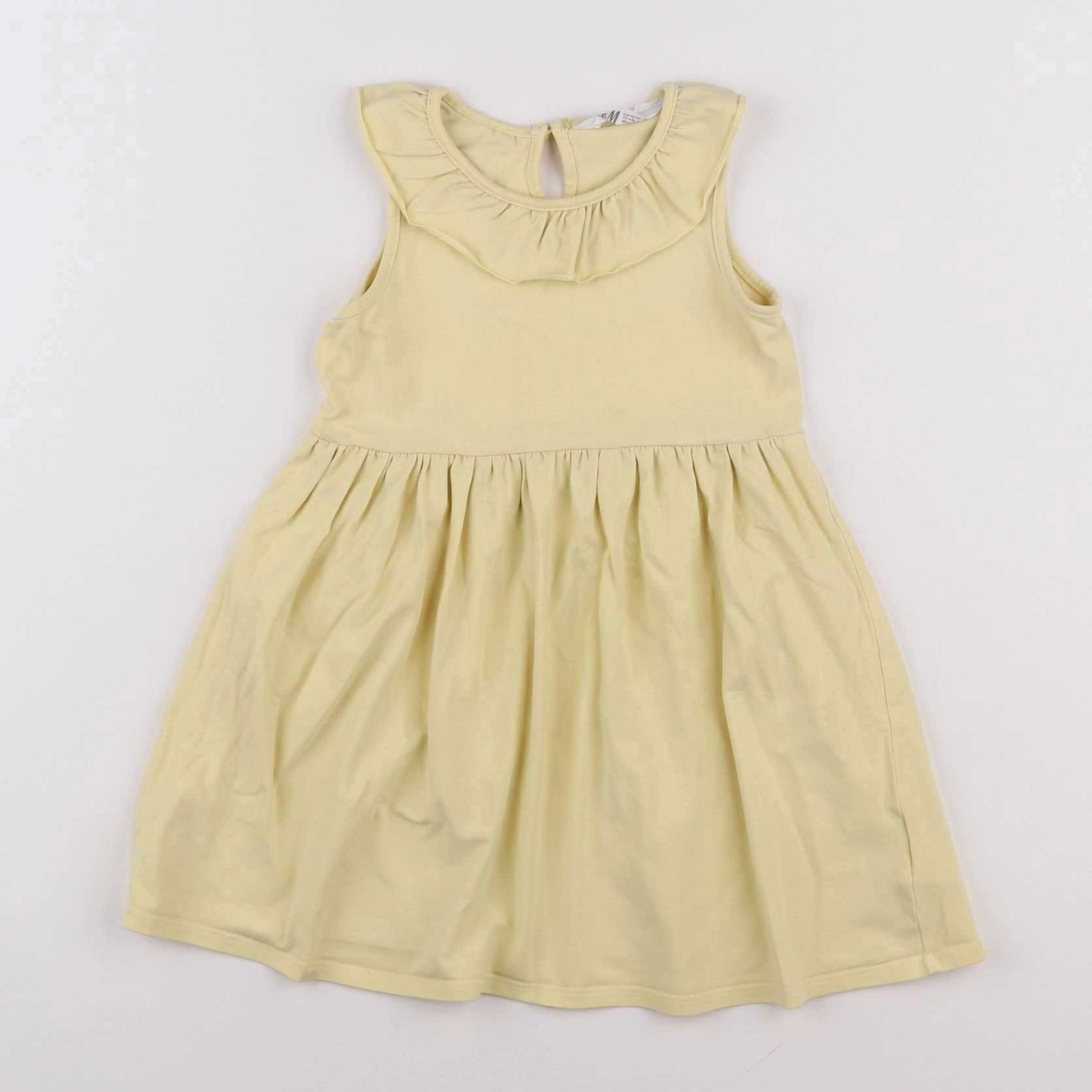 H&M - robe jaune - 2/4 ans