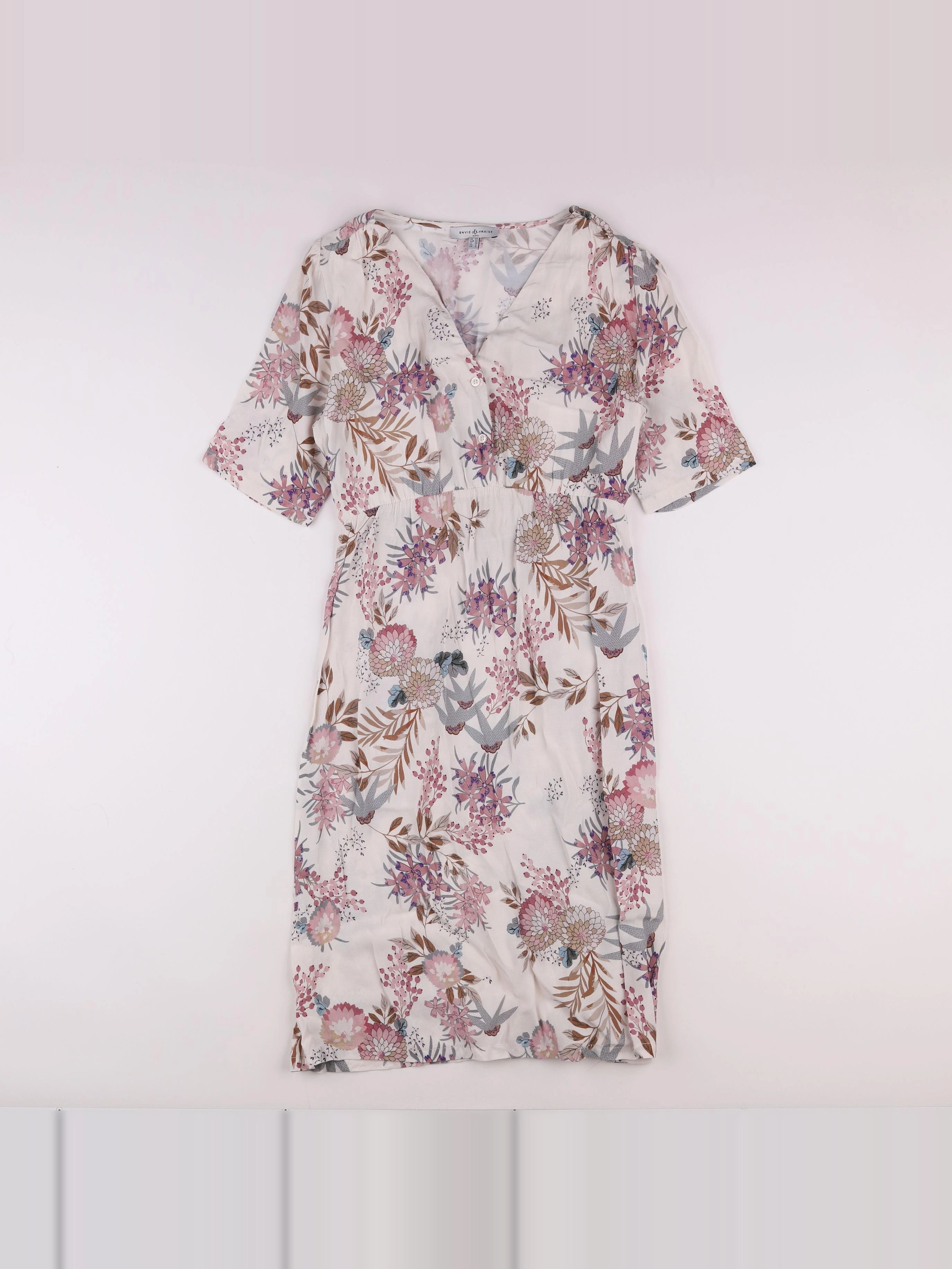 Envie de fraise - robe grossesse blanc, rose - 34