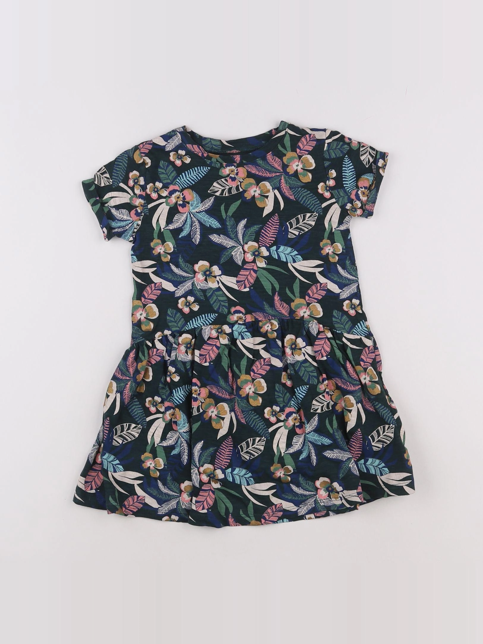 Vertbaudet - robe vert - 4 ans