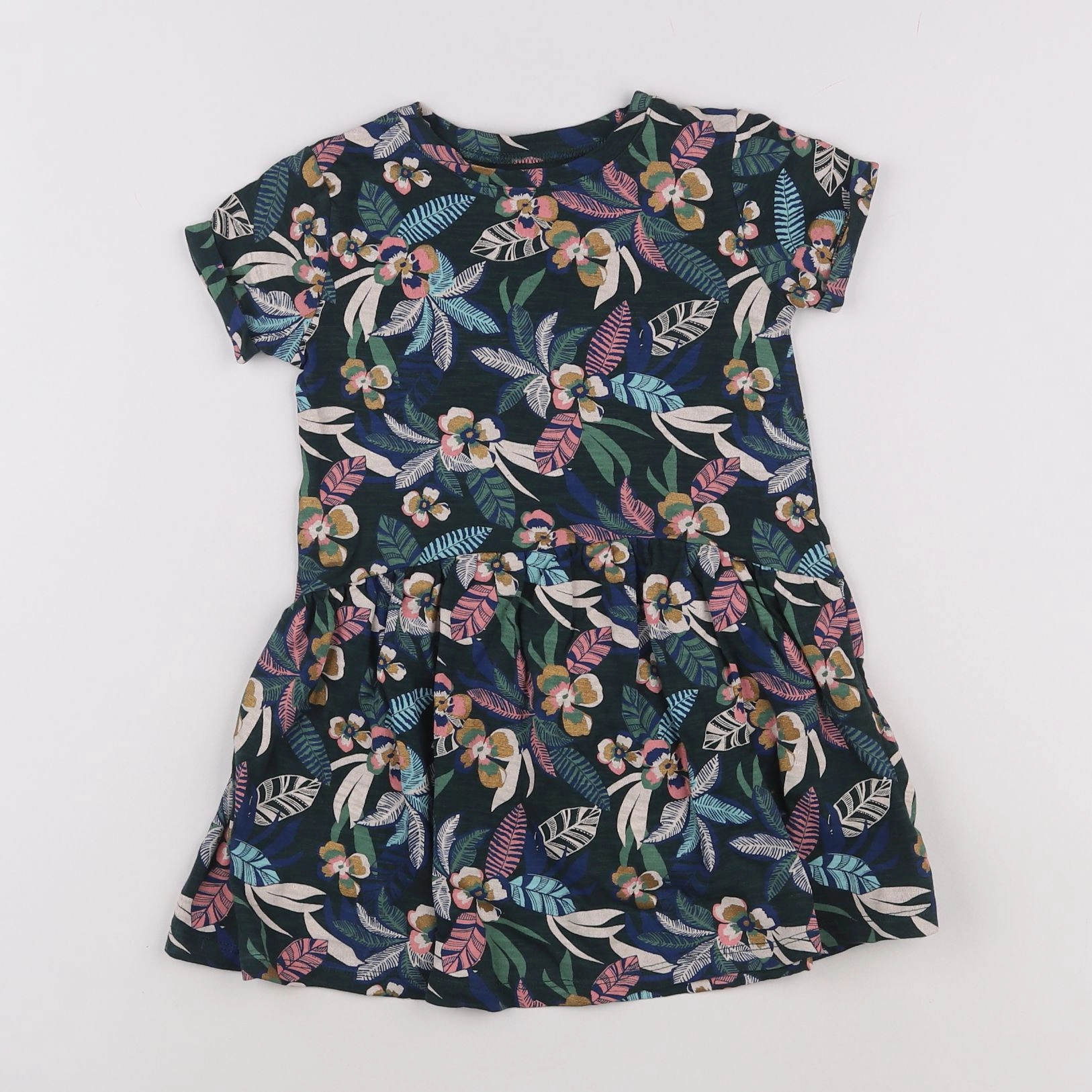 Vertbaudet - robe vert - 4 ans
