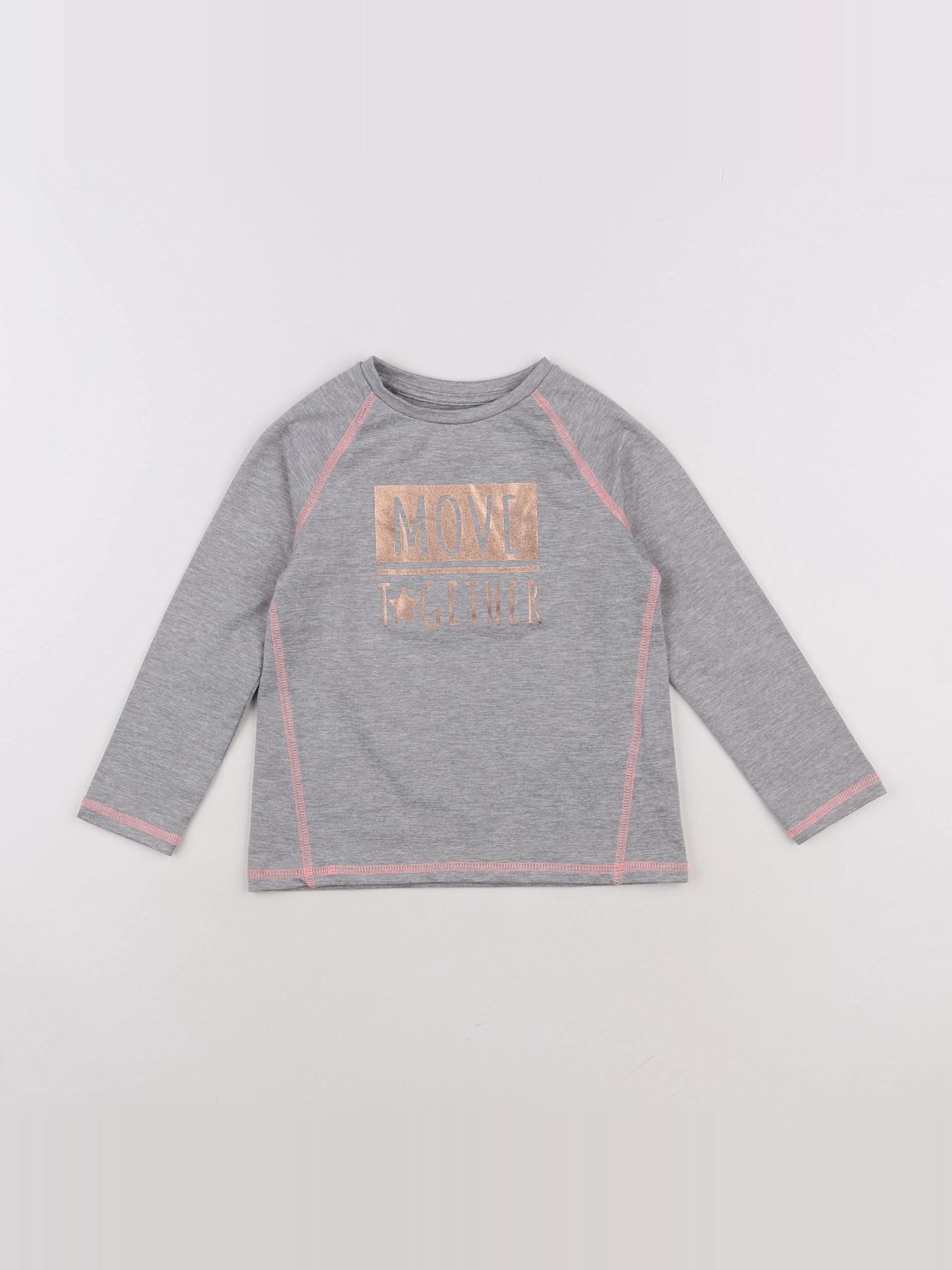 Vertbaudet - tee-shirt gris - 4 ans
