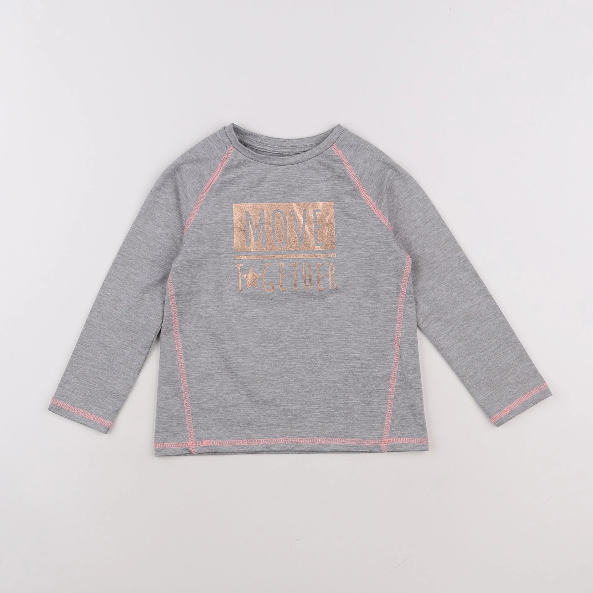 Vertbaudet - tee-shirt gris - 4 ans