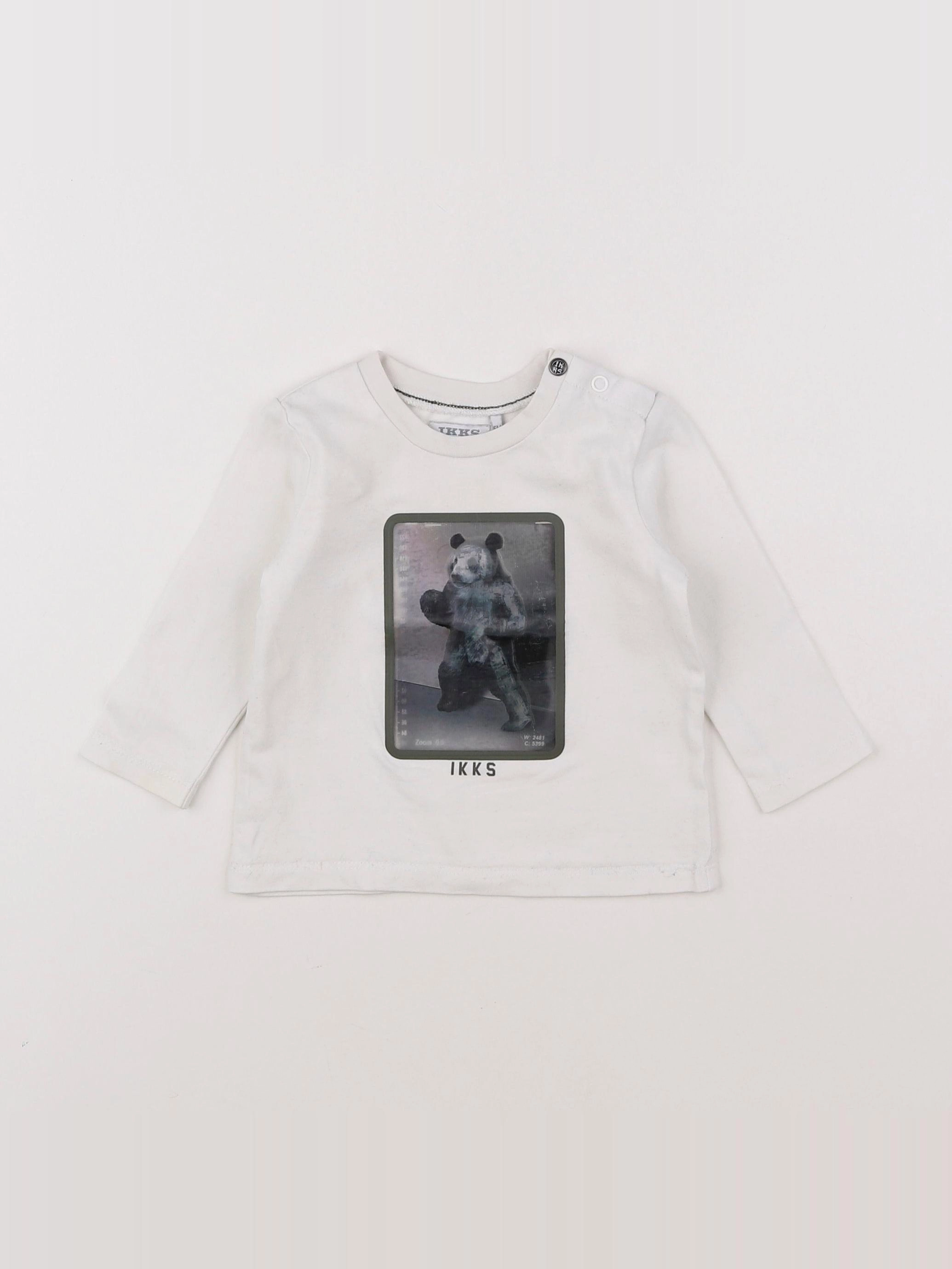 IKKS - tee-shirt blanc - 6 mois