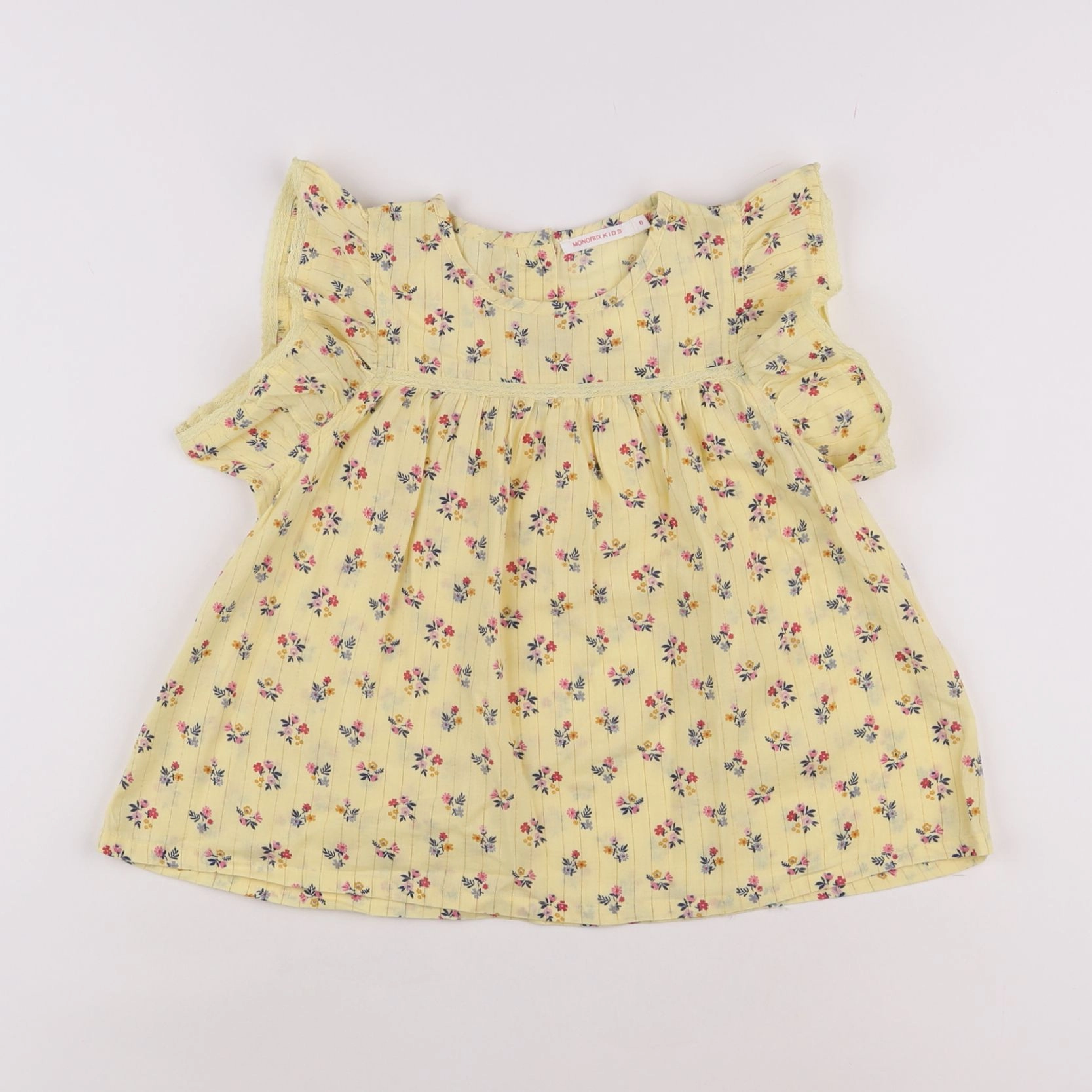 Monoprix - blouse jaune - 6 ans