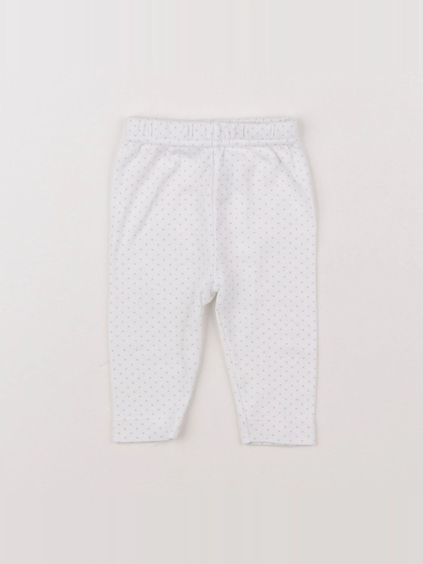 Boutchou - legging blanc - 1 mois