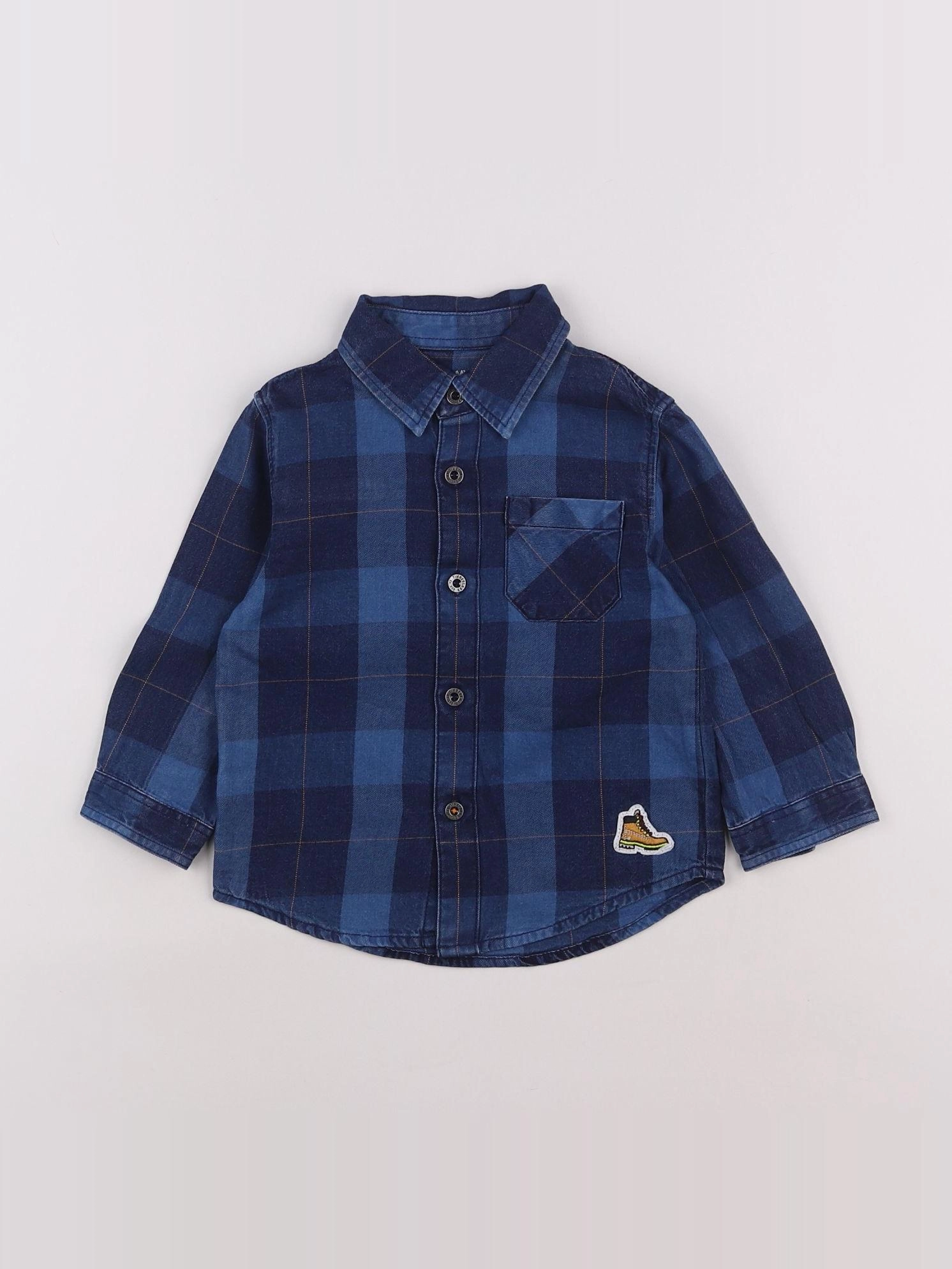 Timberland - chemise bleu - 18 mois