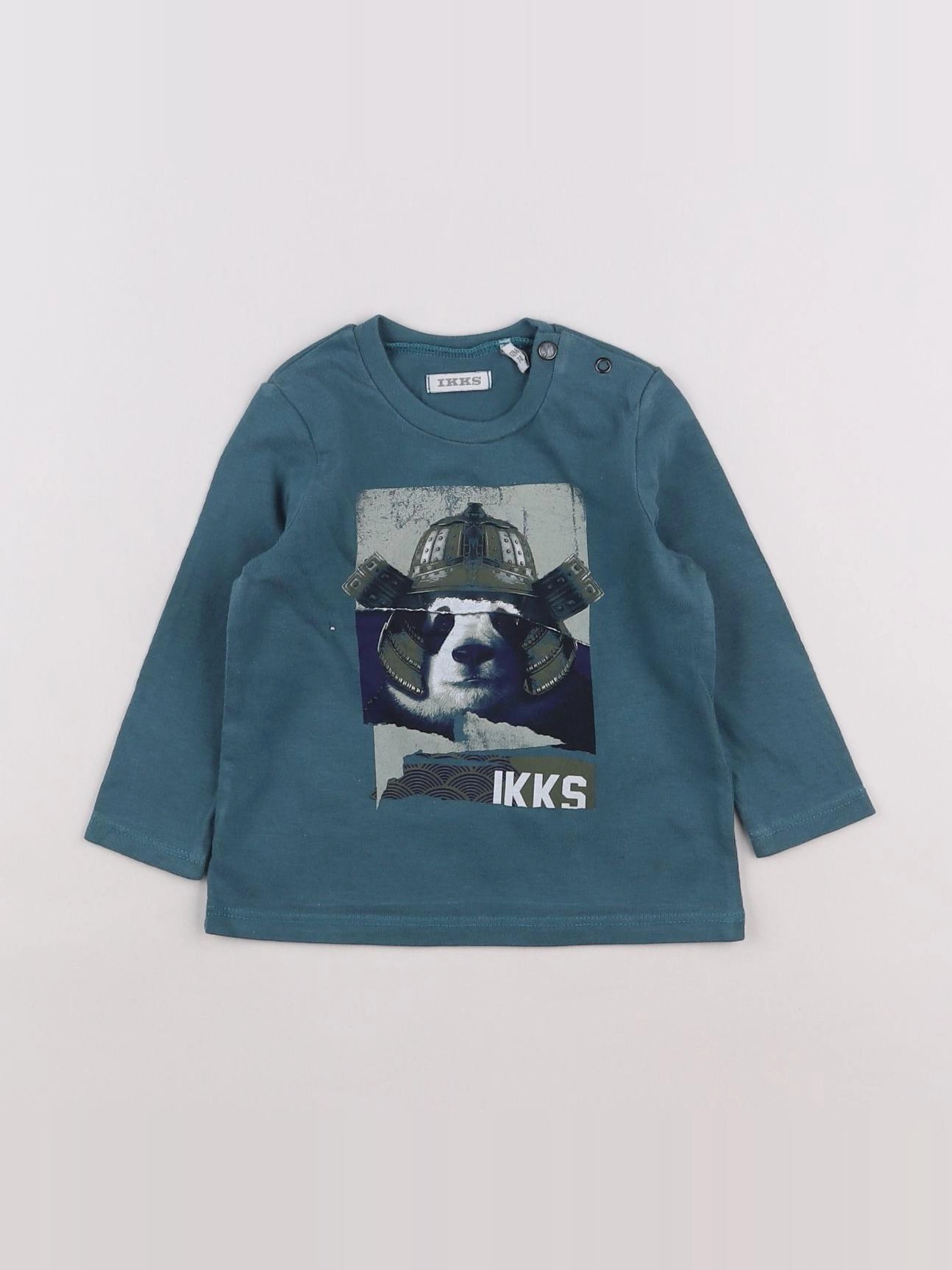 IKKS - tee-shirt bleu - 12 mois